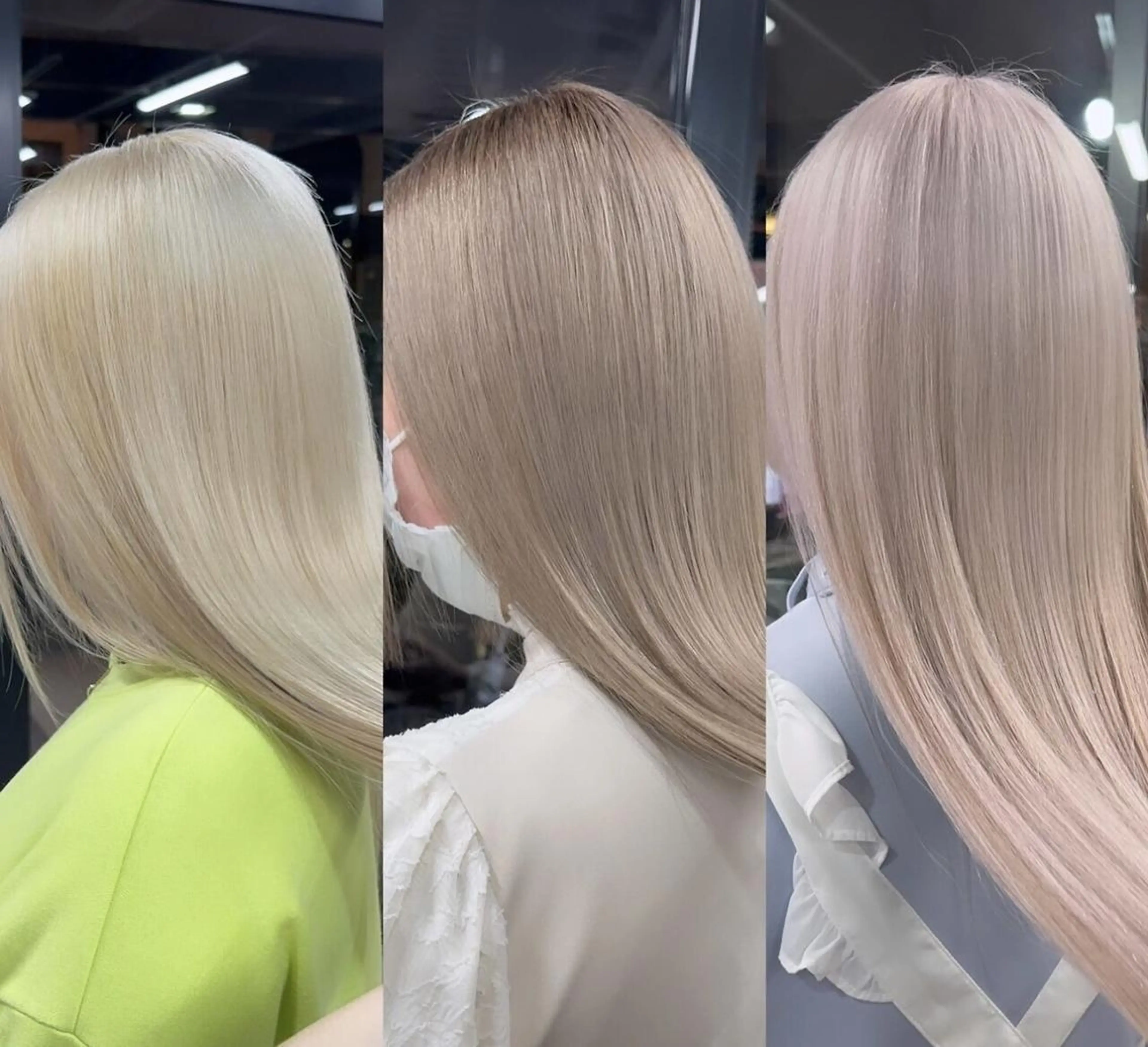 ロング カラー ブリーチ ハイトーンカラー ヘアカラー トリートメント Selene hair OSAKAのヘアスタイル