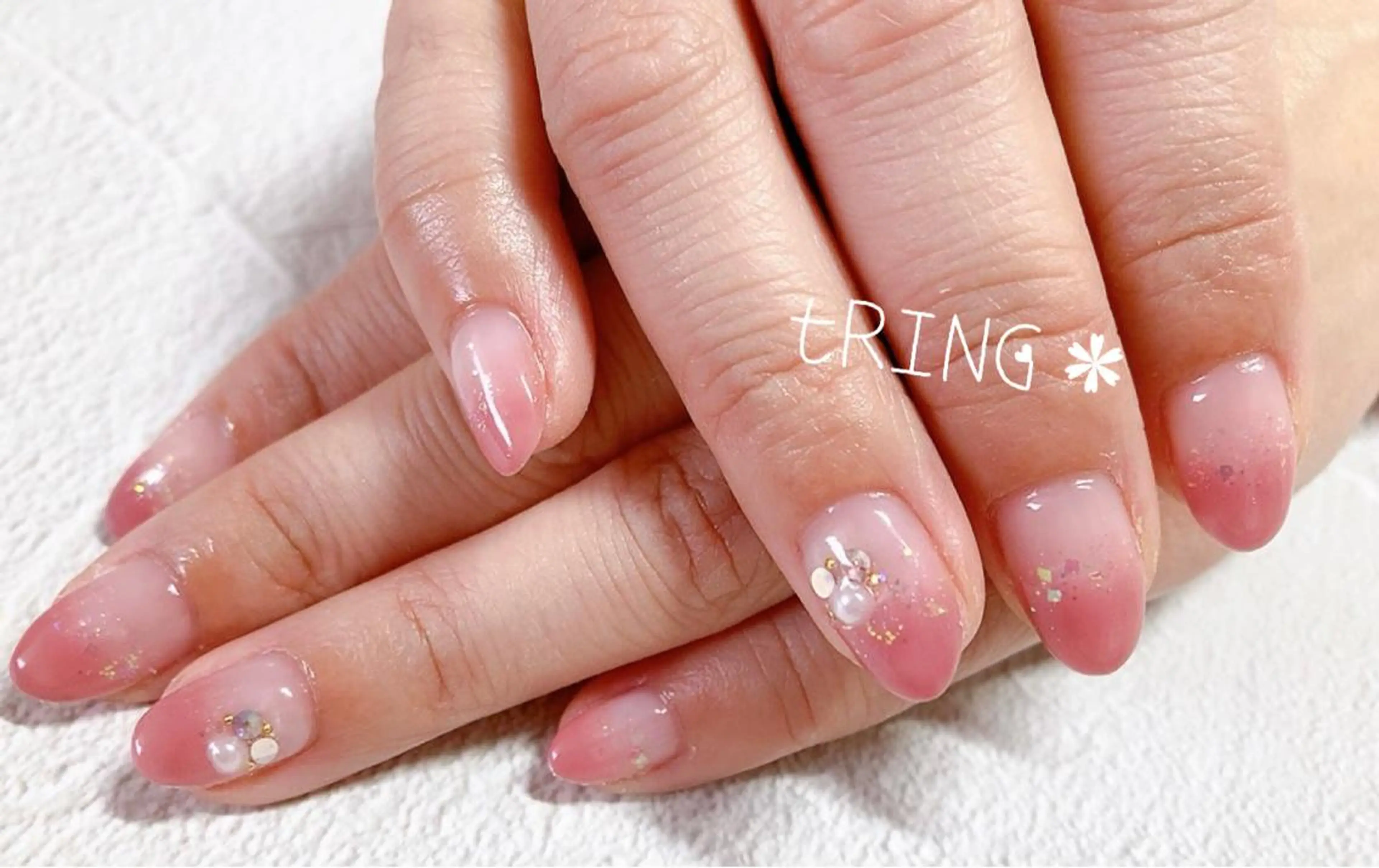 ネイル ハンドネイル tRING＊ しいの木台のネイルデザイン