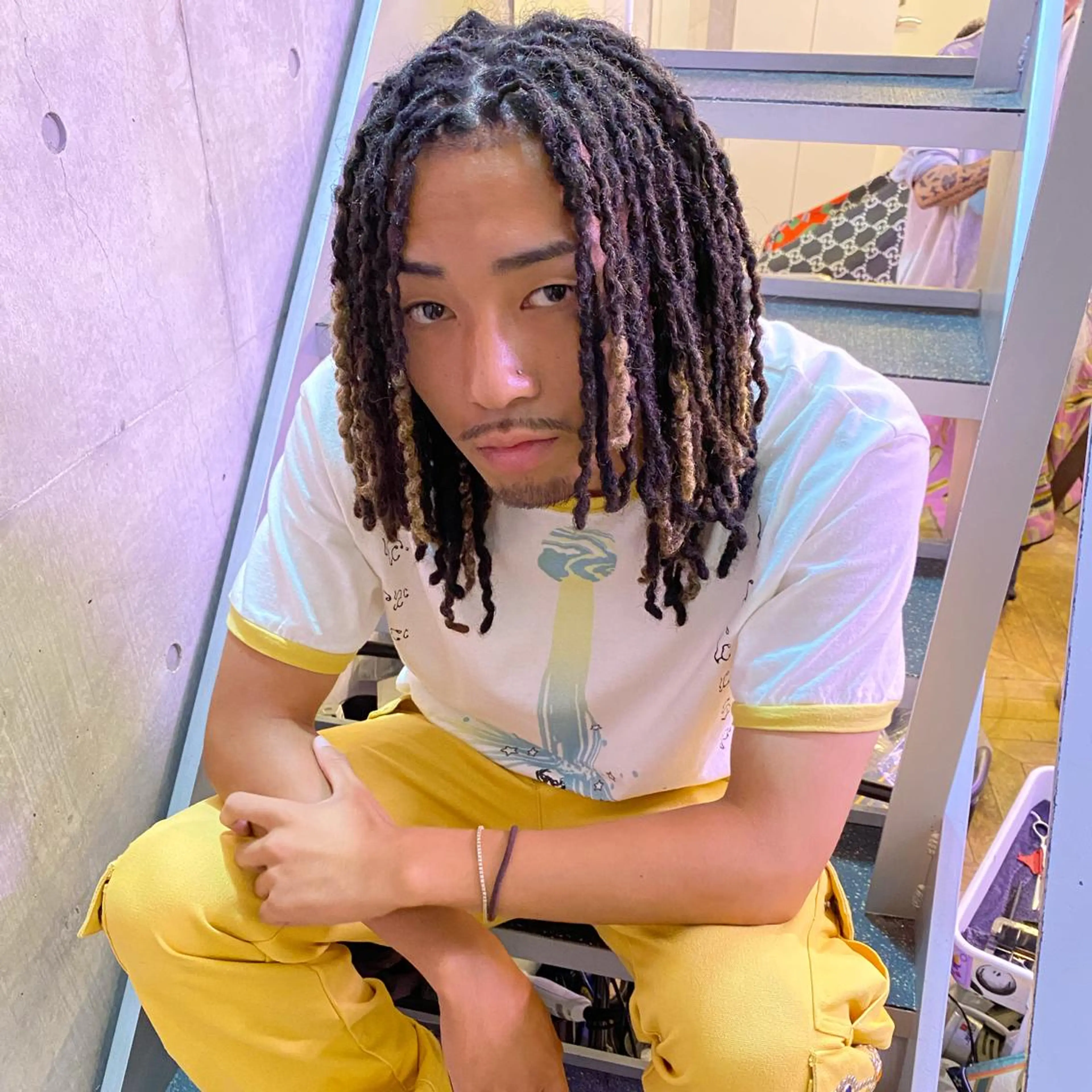 ミディアム カラー パーマ ヘアアレンジ メンズ キッズ ネイル マツエク・マツパ 中元 淳のヘアスタイル