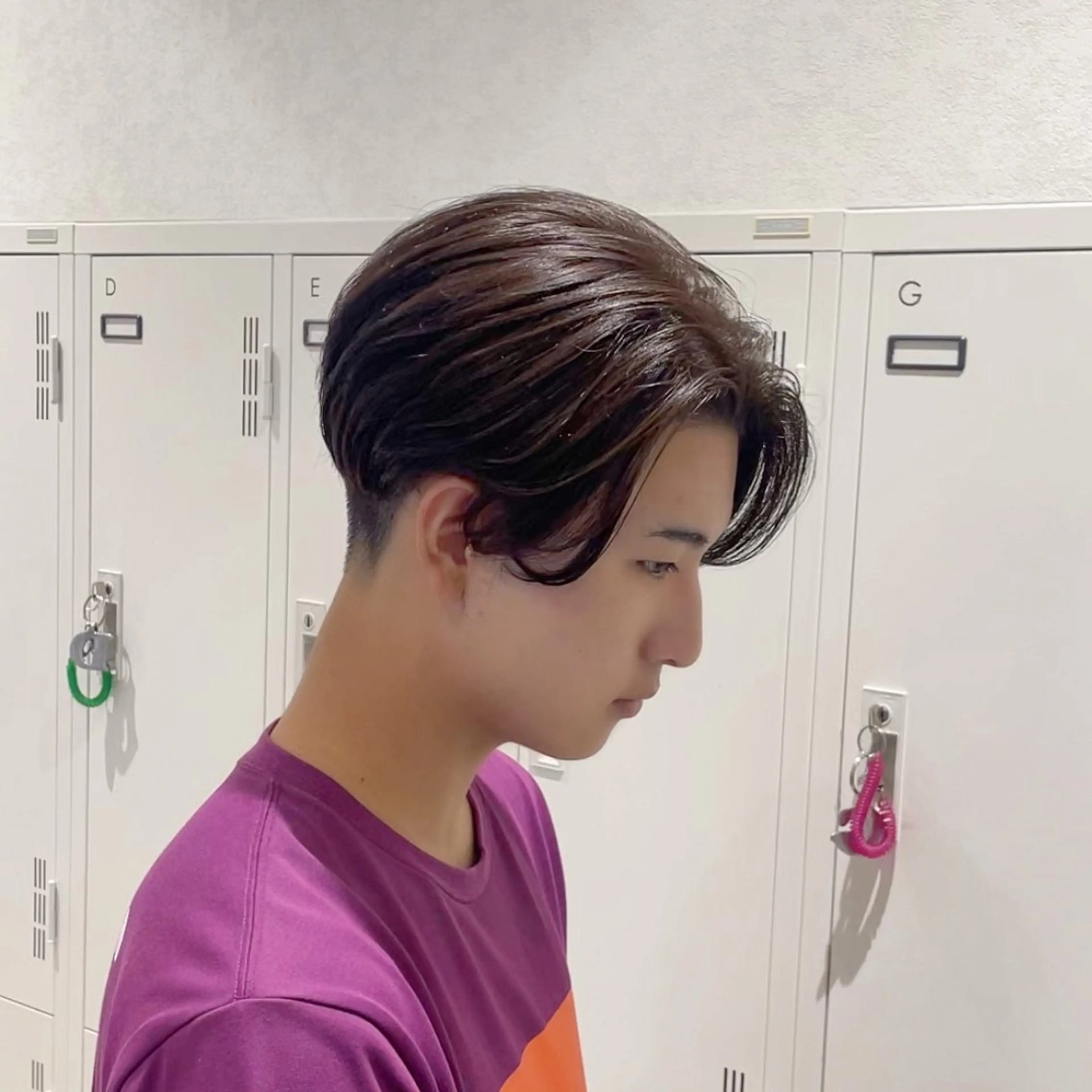 ミディアム パーマ メンズ ミディアムパーマ メンズパーマ メンズ特化/ メンズパーマ/レイカのヘアスタイル