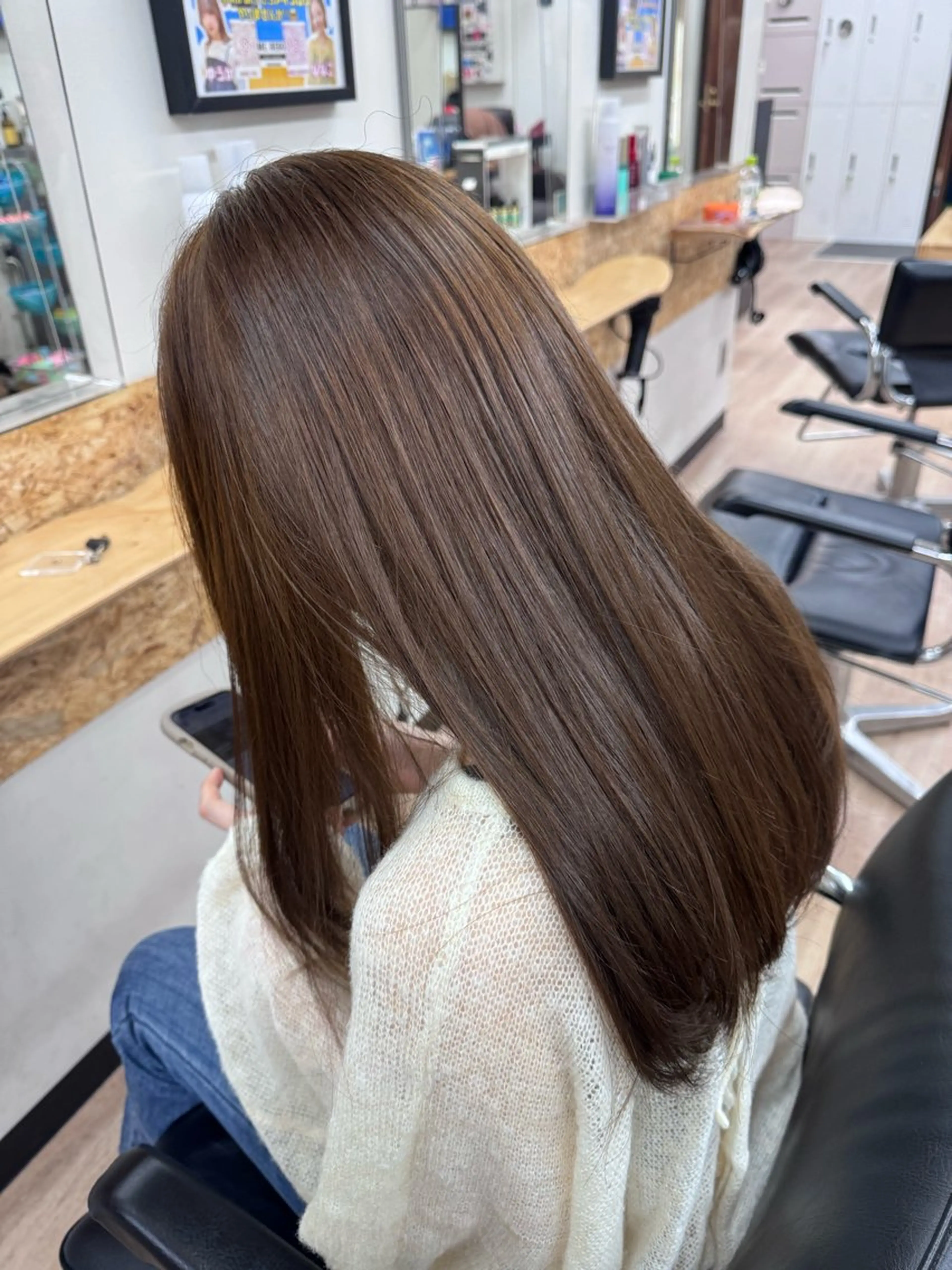 カラー ヘアカラー トリートメント 吉松 ここみのヘアスタイル