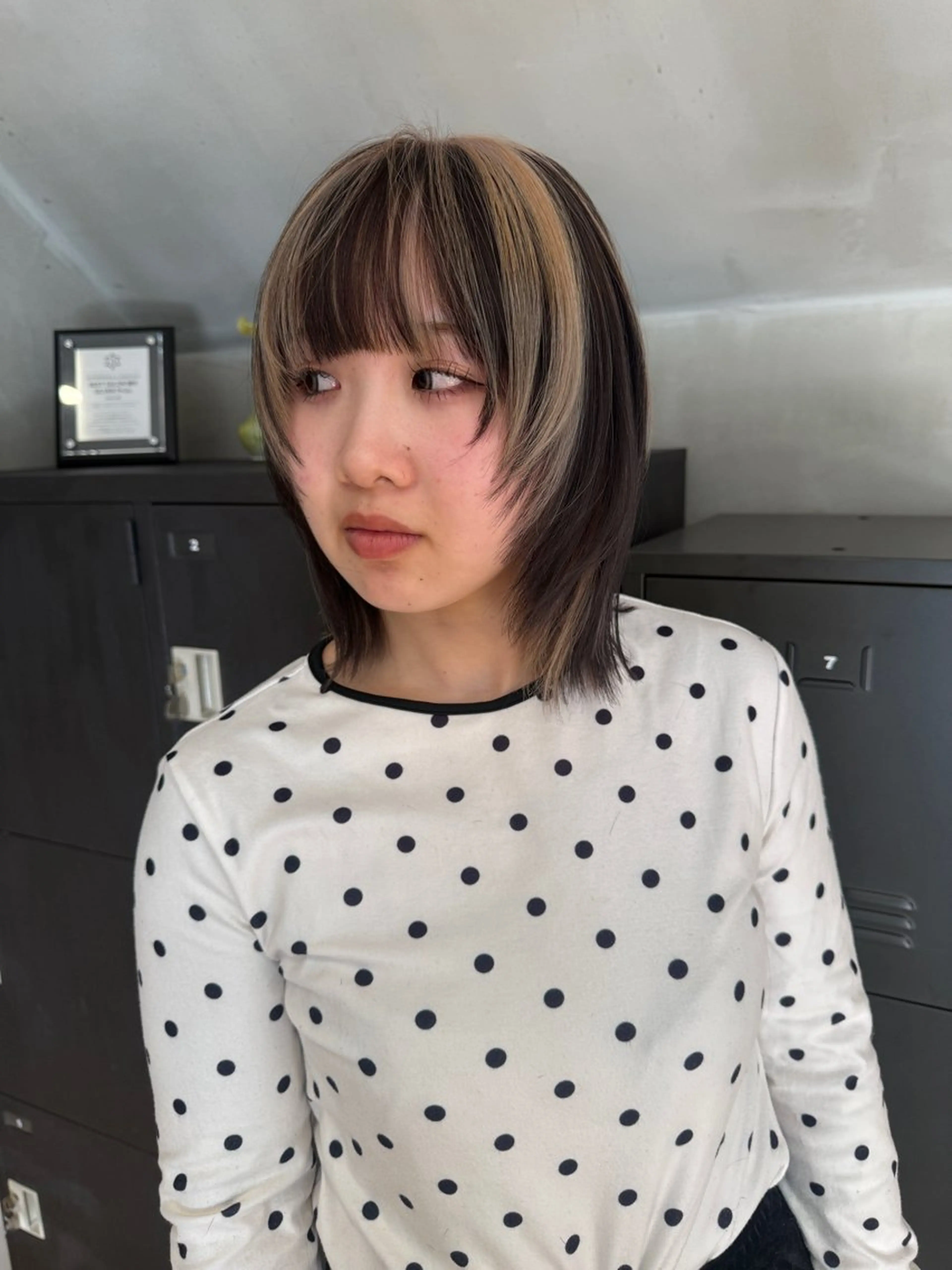 ミディアム ヘアカラー Nikiita リコのヘアスタイル