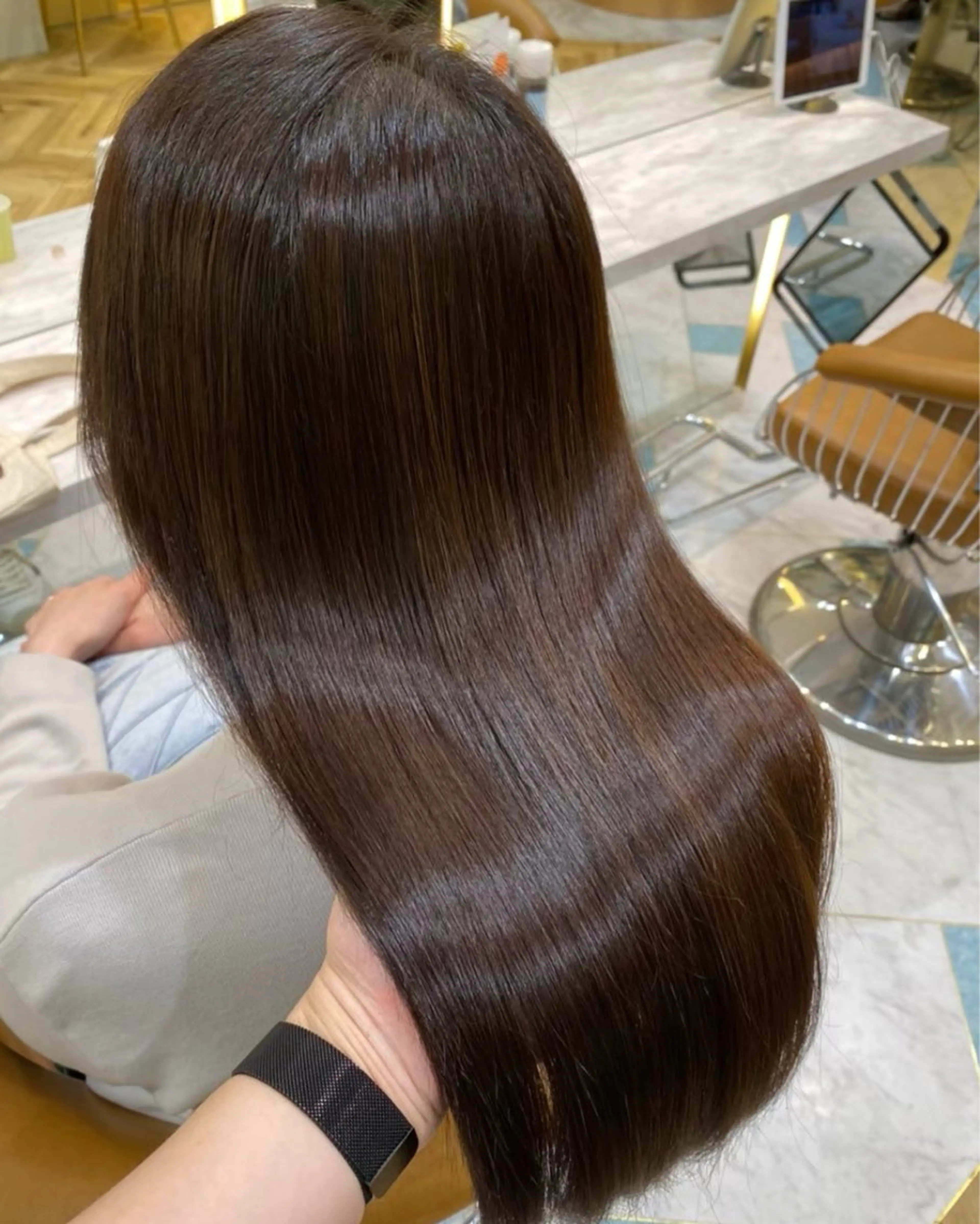 ロング 髪質改善 縮毛矯正 レイヤー/艶髪/ 髪質改善/YUYAのヘアスタイル