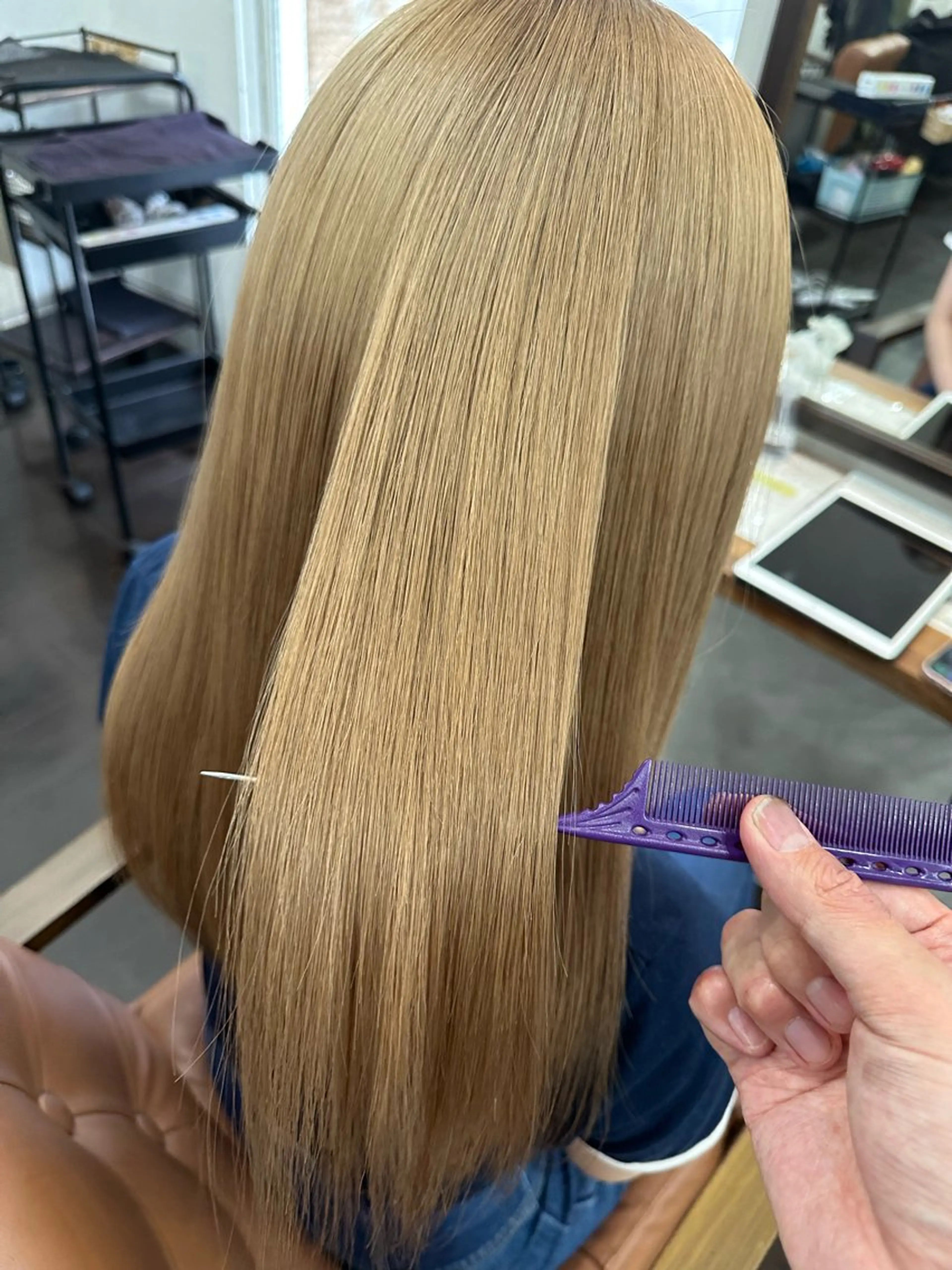 ロング カラー 上田 直樹のヘアスタイル