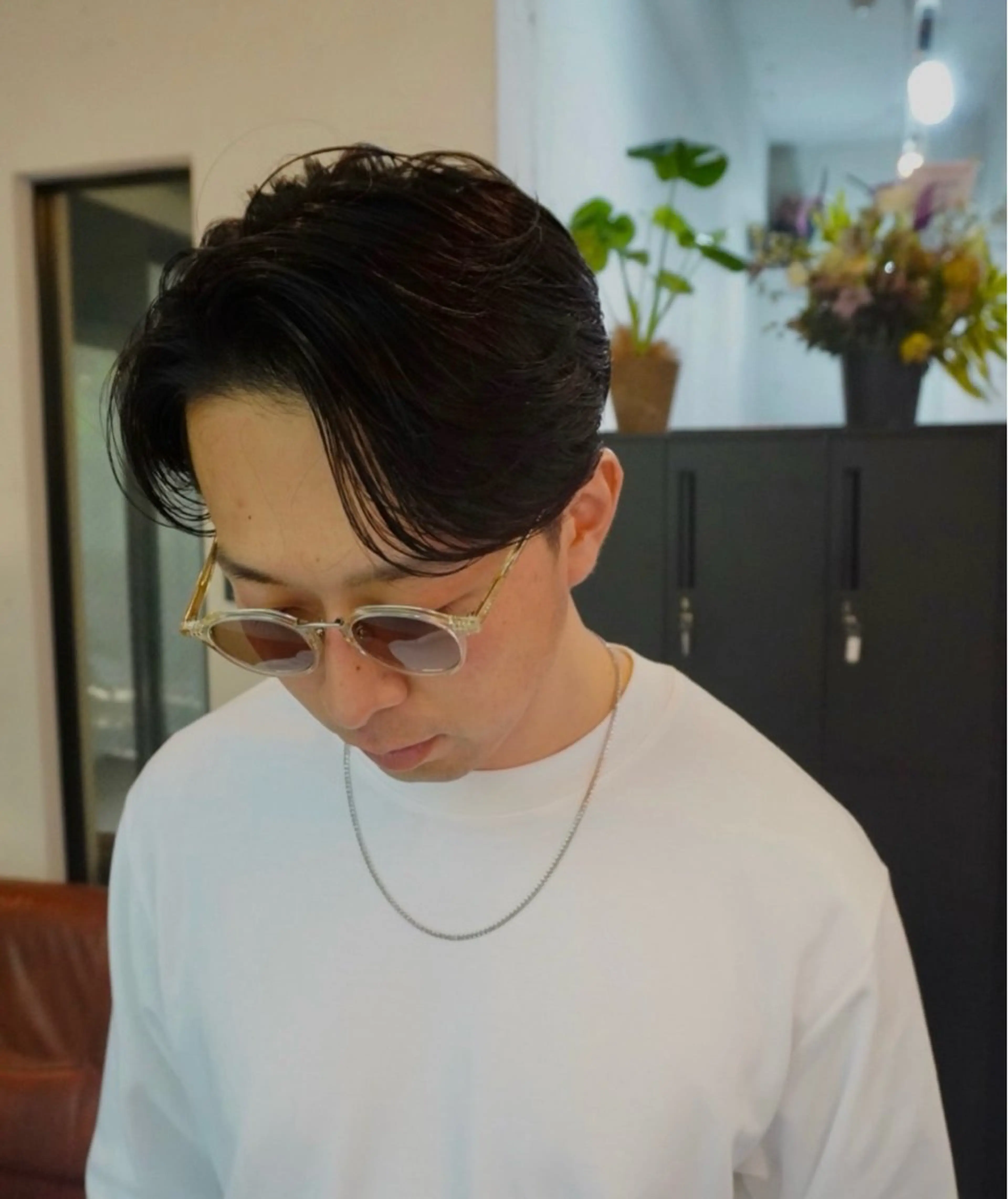 ショート カラー パーマ メンズ カット パーマ HRABRA ゆづきのヘアスタイル