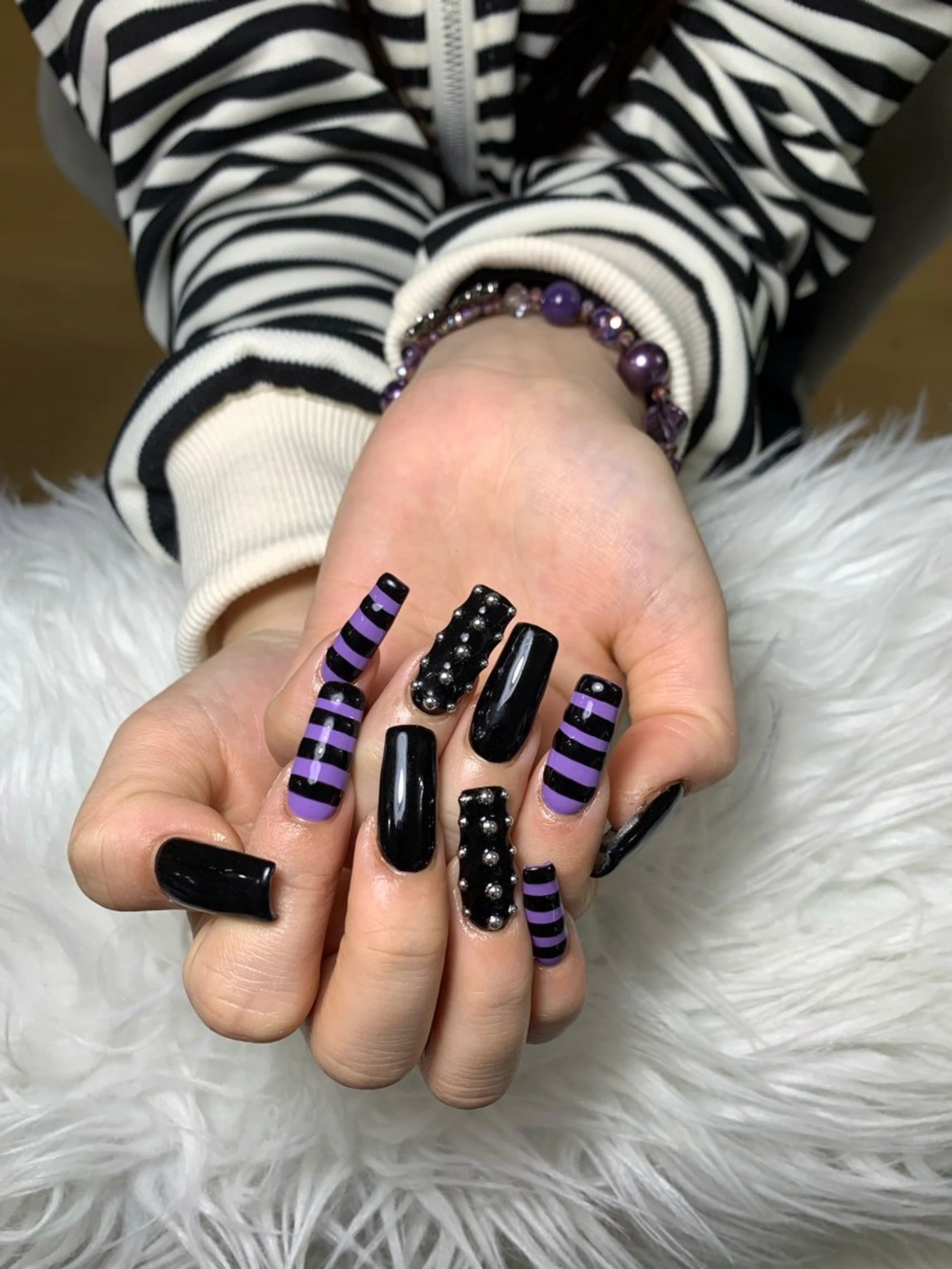 ネイル アートネイル ジェルネイル マグネットネイル ニュアンスネイル シンプルネイル ハンドネイル Ryunail所属・Ryu Nail NekoChanのネイルデザイン