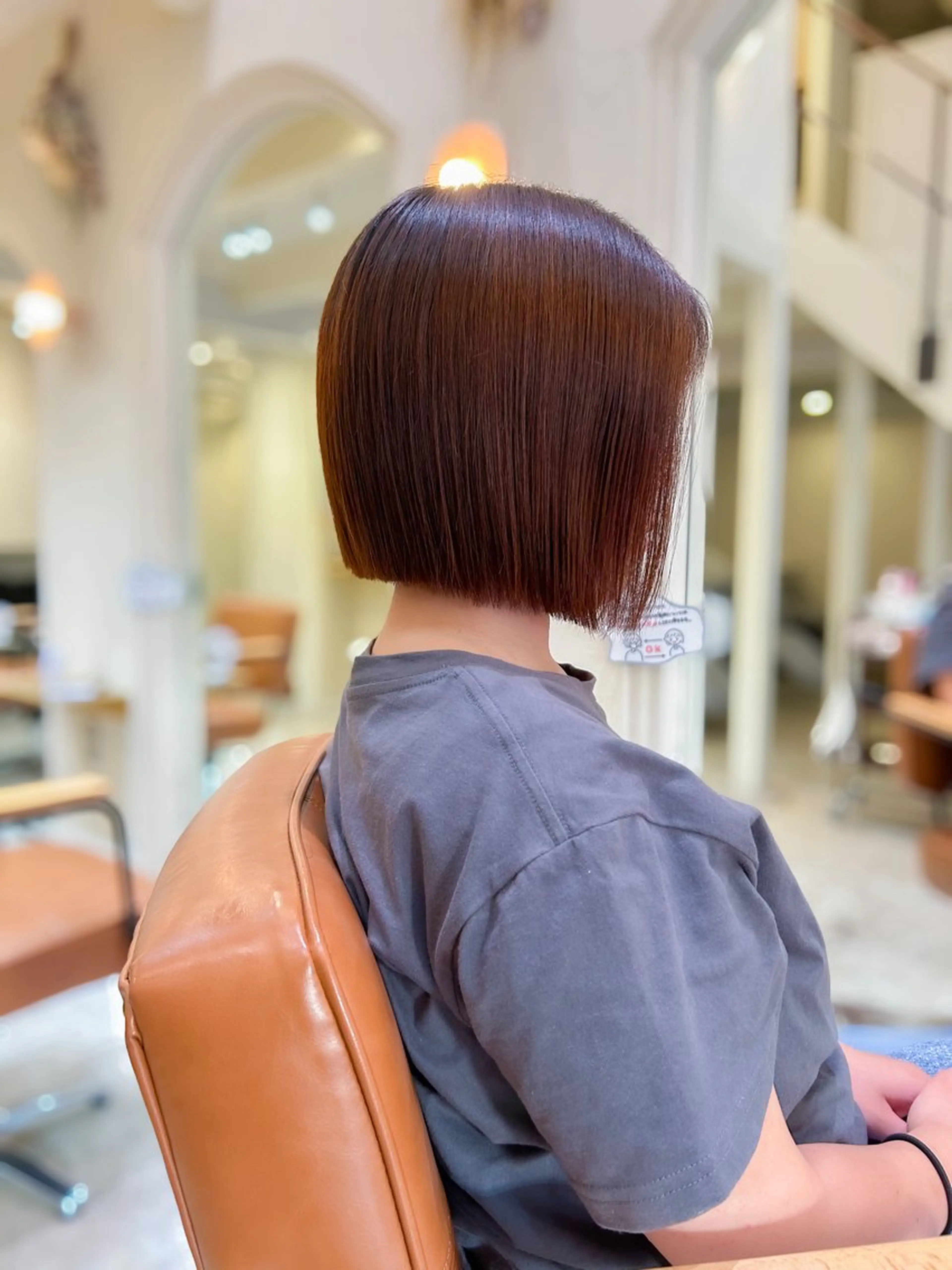 ショート 切りっぱなしボブ ボブ 山﨑弓夢/ 撮影モデル/ボブのヘアスタイル