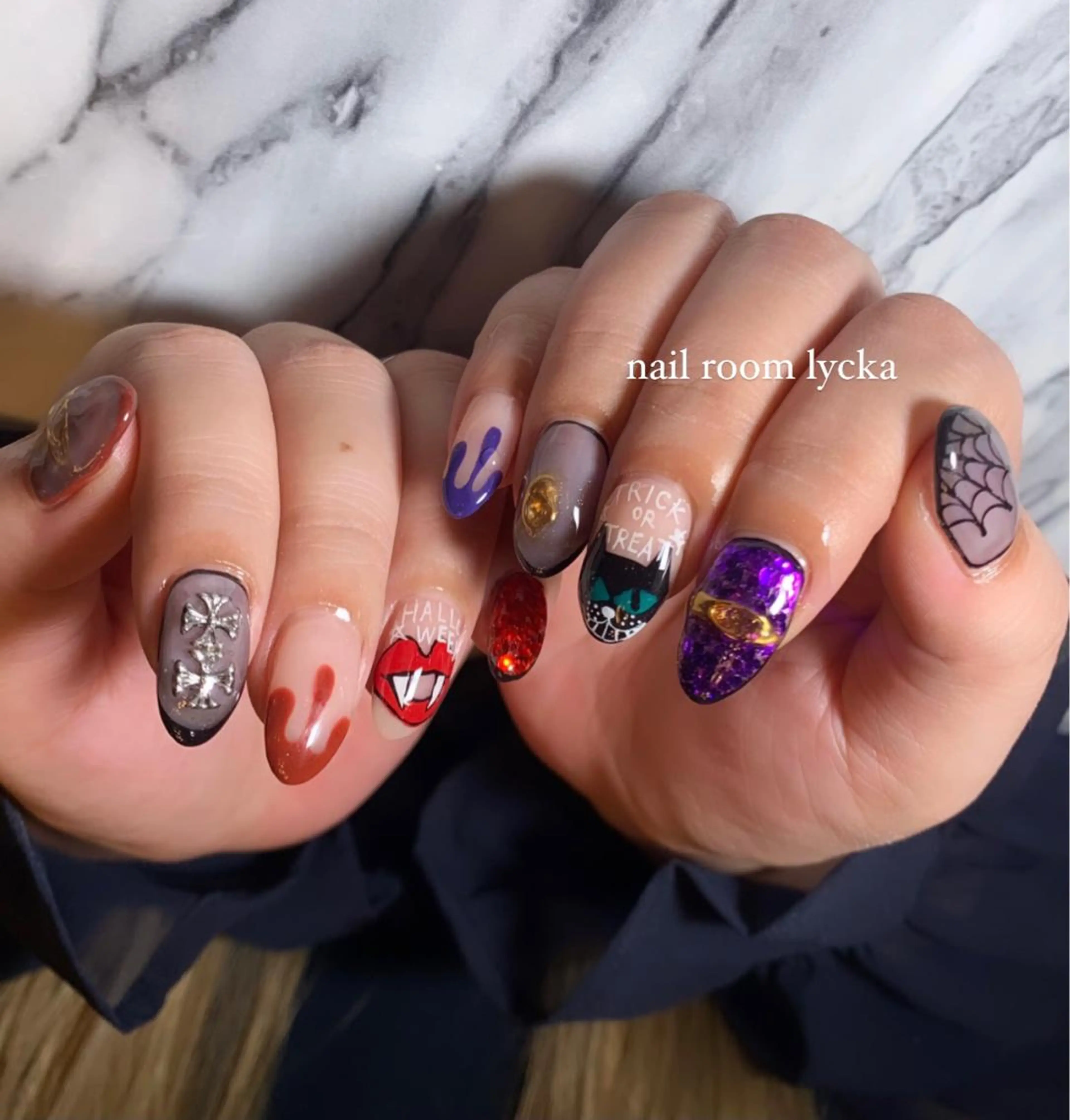 ネイル ﾈｲﾙﾙｰﾑﾘｯｶ 𝐦𝐚𝐲𝐮のネイルデザイン