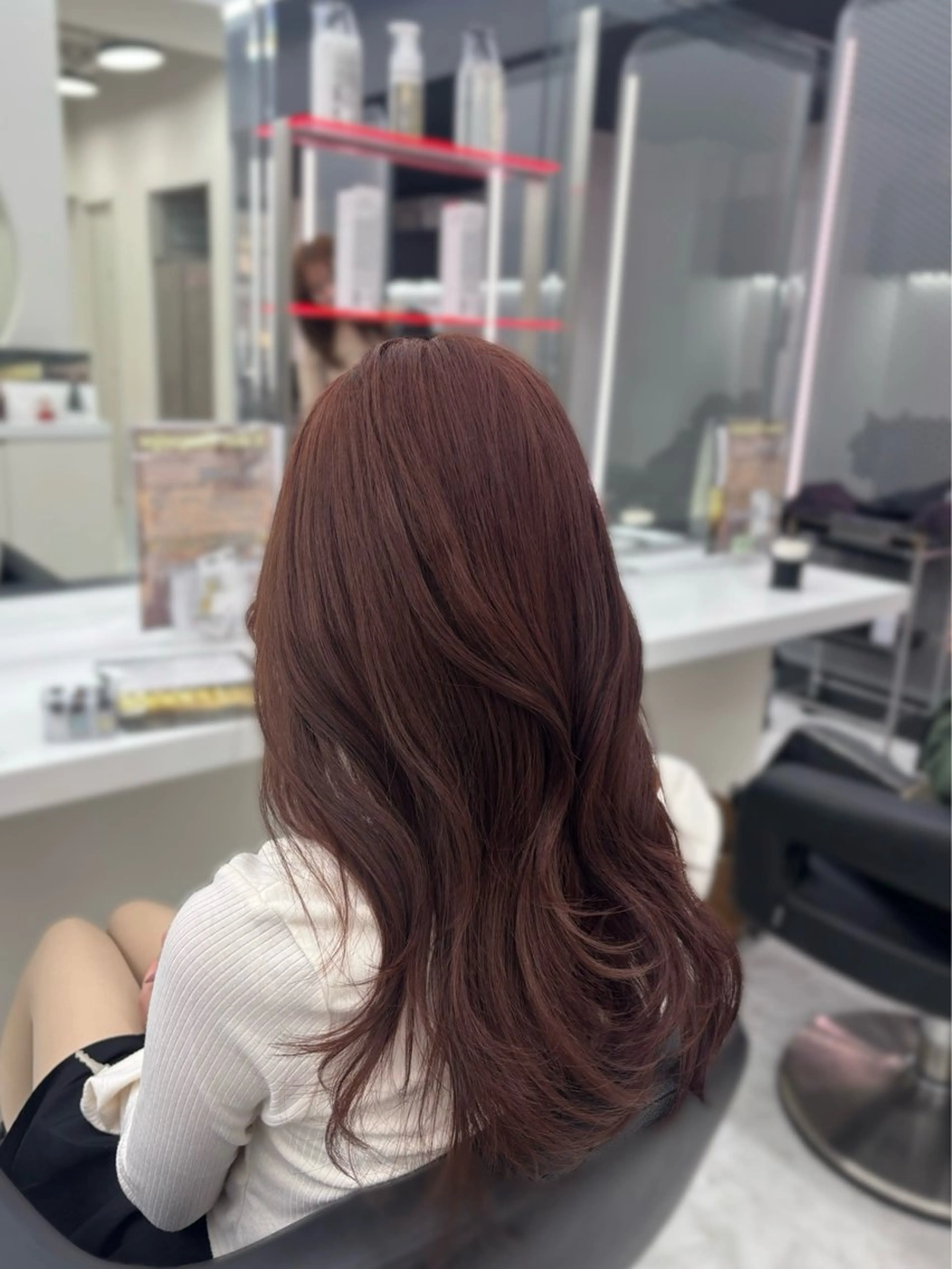 カラー ヘアカラー トリートメント かわいい艶髪🤍 れいな🤍のヘアスタイル