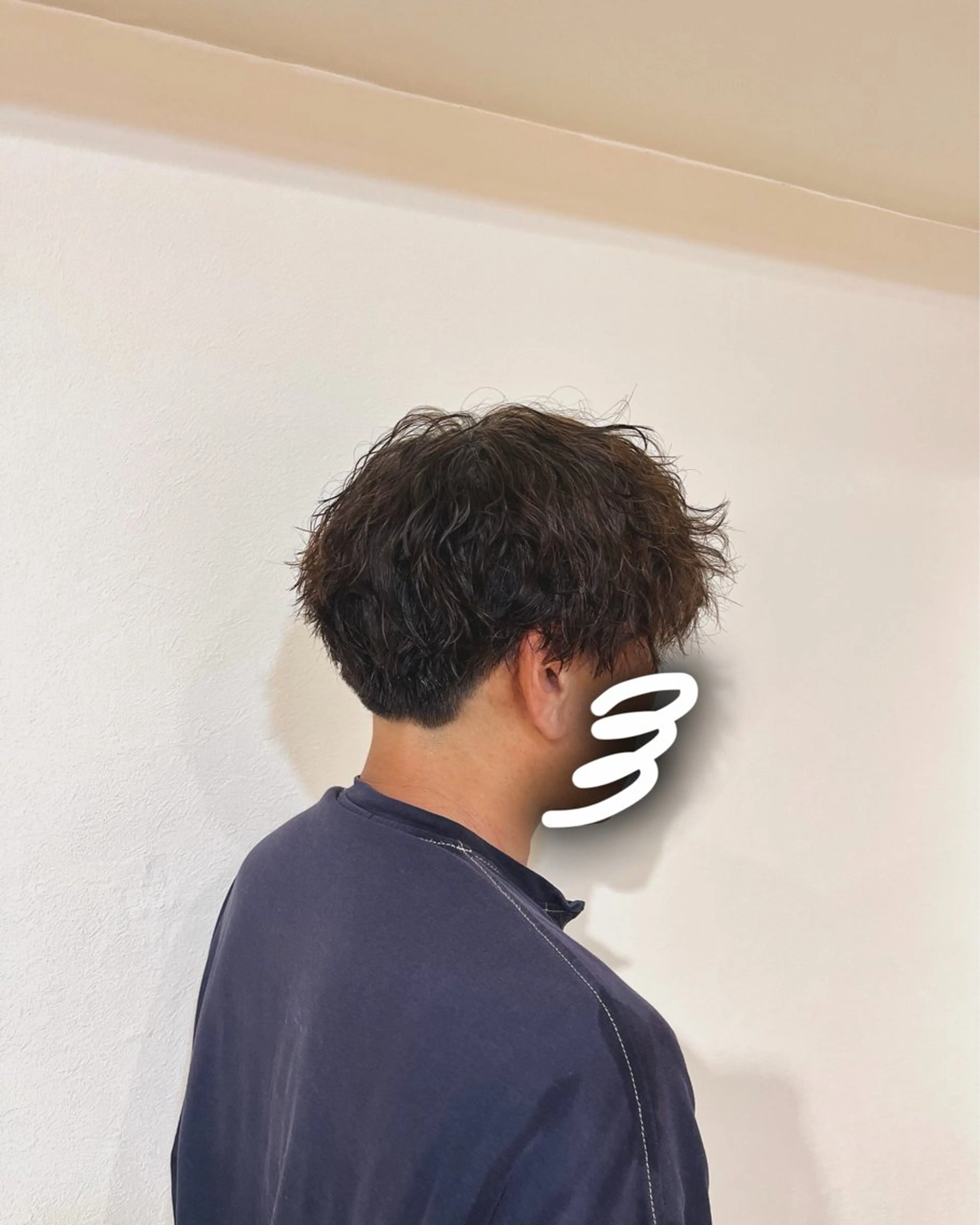 パーマ メンズ メンズパーマ ツイストスパイラルパーマ スパイラルパーマ CreBiA🫧名駅 馬場のヘアスタイル