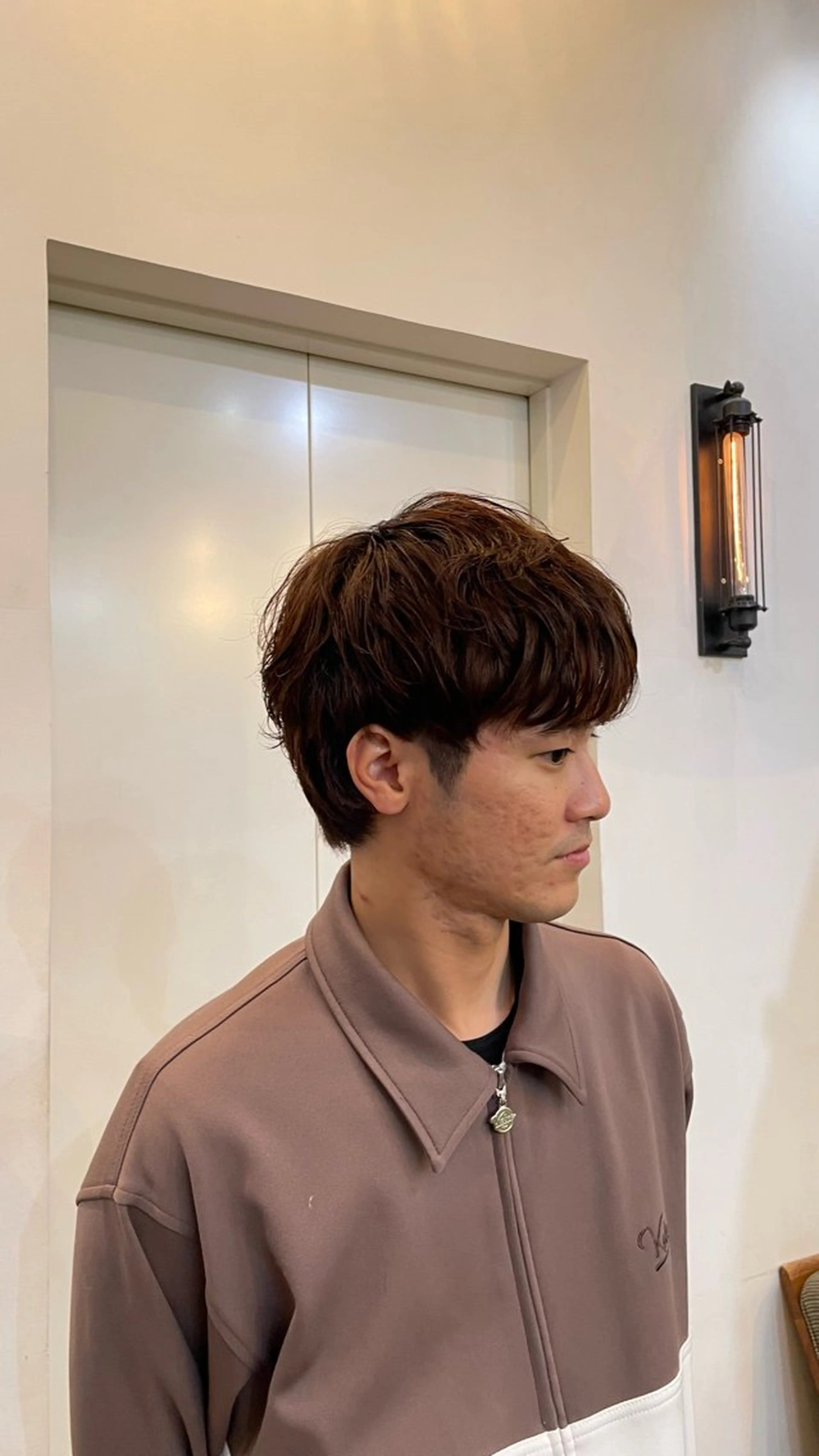 メンズ パーマ 坂本菜摘 |レイヤーカットのヘアスタイル