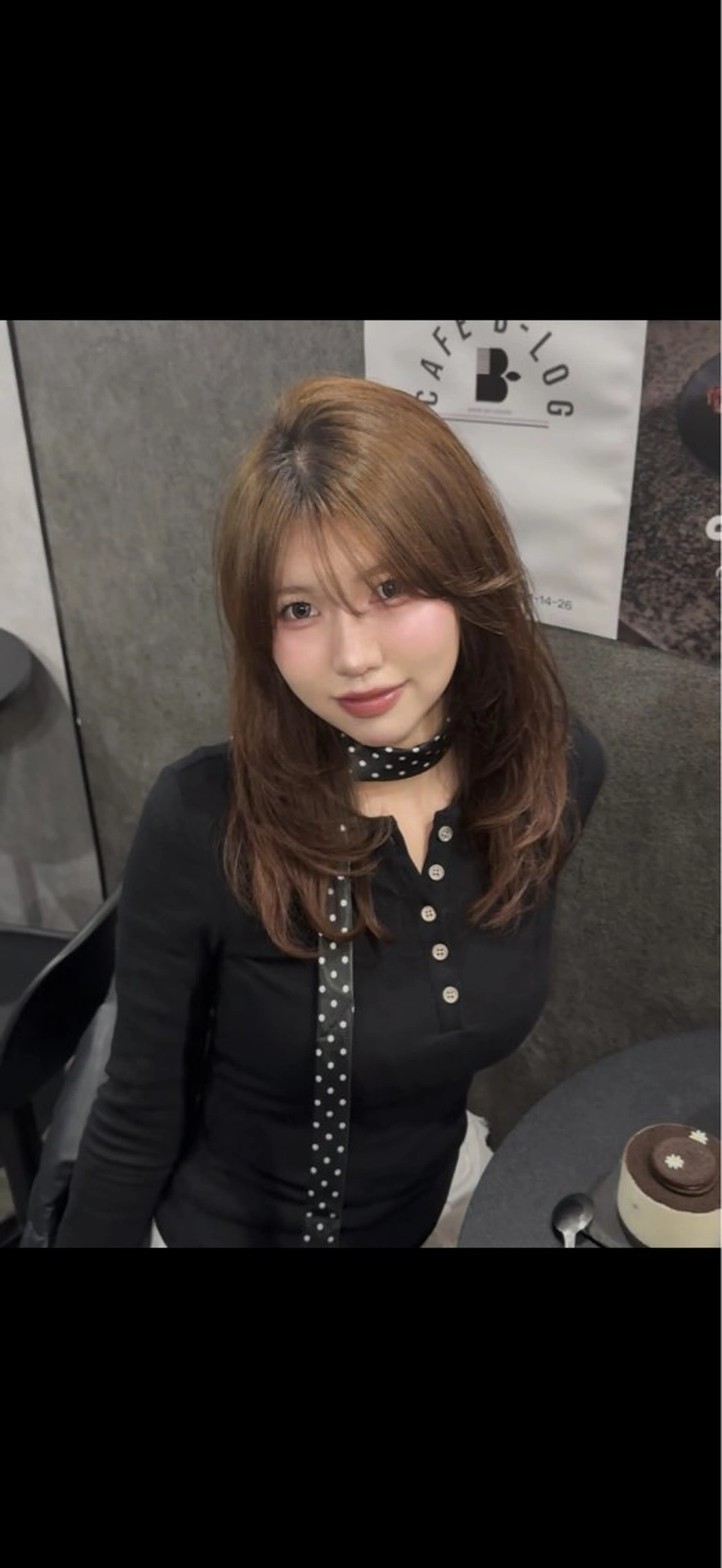 セミロング 韓国ヘア／レイヤー/ 顔周り/Harunaのヘアスタイル