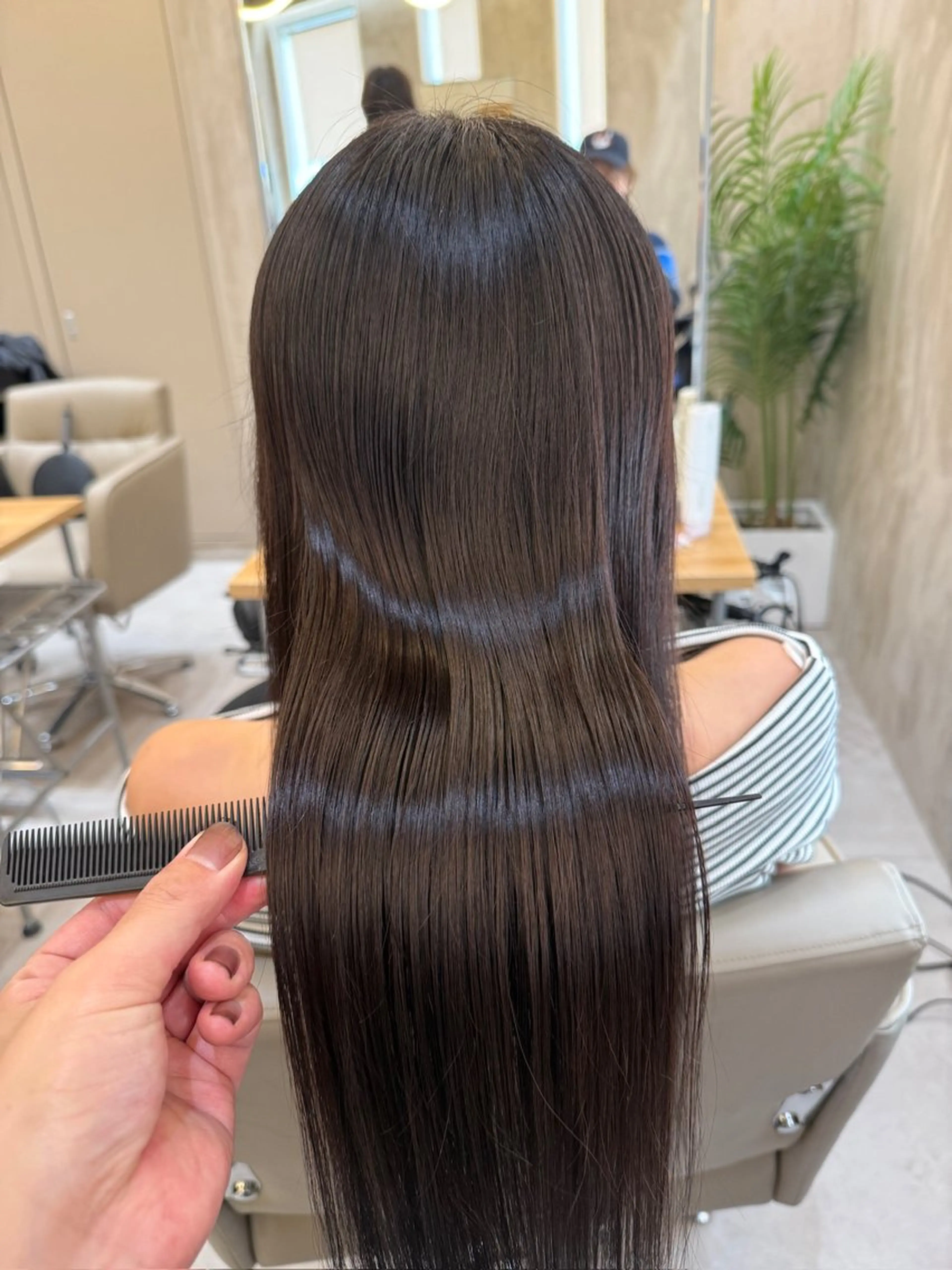 セミロング カット ヘアカラー トリートメント ✨赤味消しカラー✨ 韓国ヘア/古川恭平のヘアスタイル