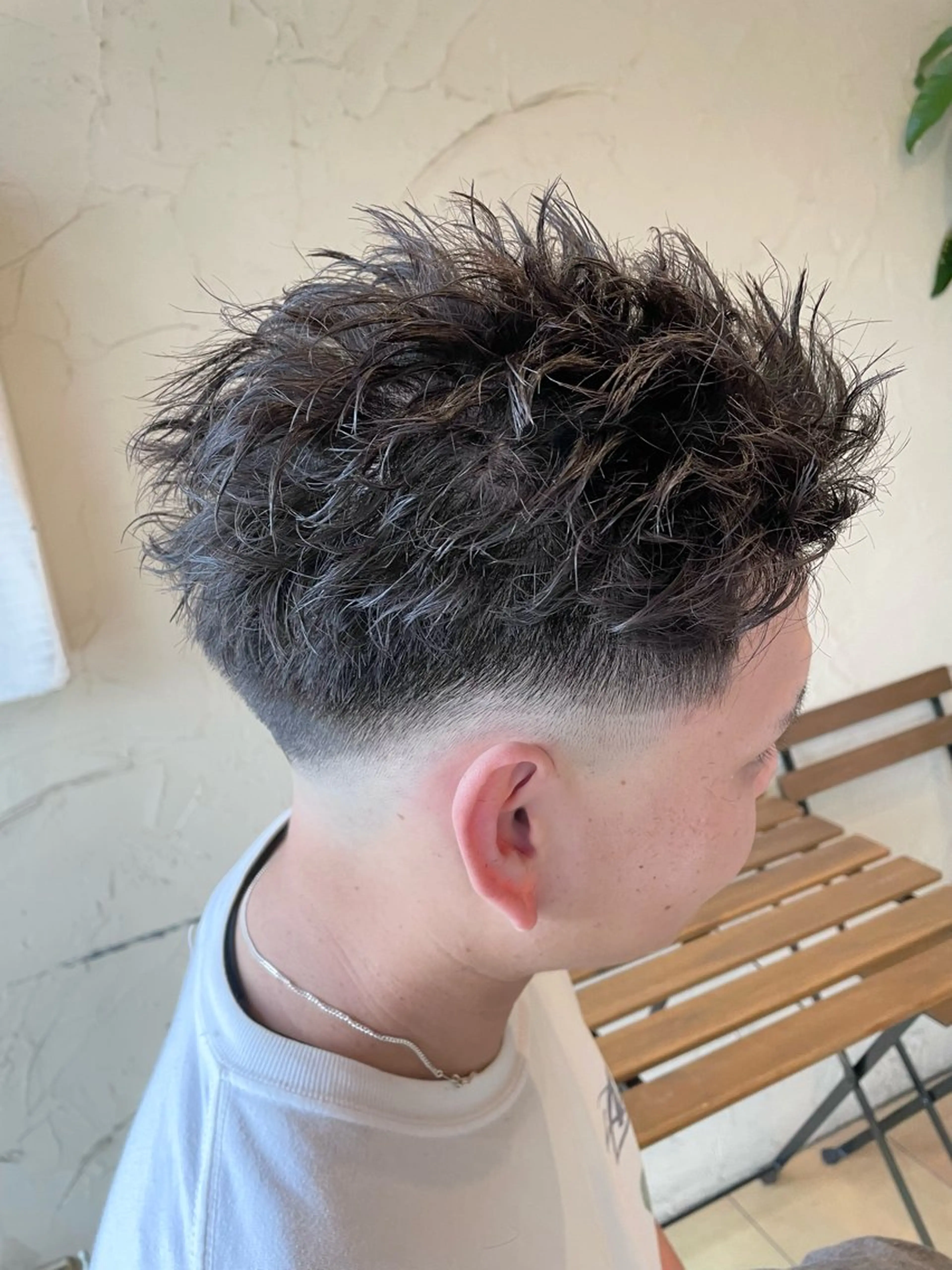 ショート パーマ メンズ フェードカット メンズパーマ メンズツイストパーマ ツイストパーマ カット パーマ ヘアセット メンズ特化/パーマ指 名No.1/百瀬太郎のヘアスタイル