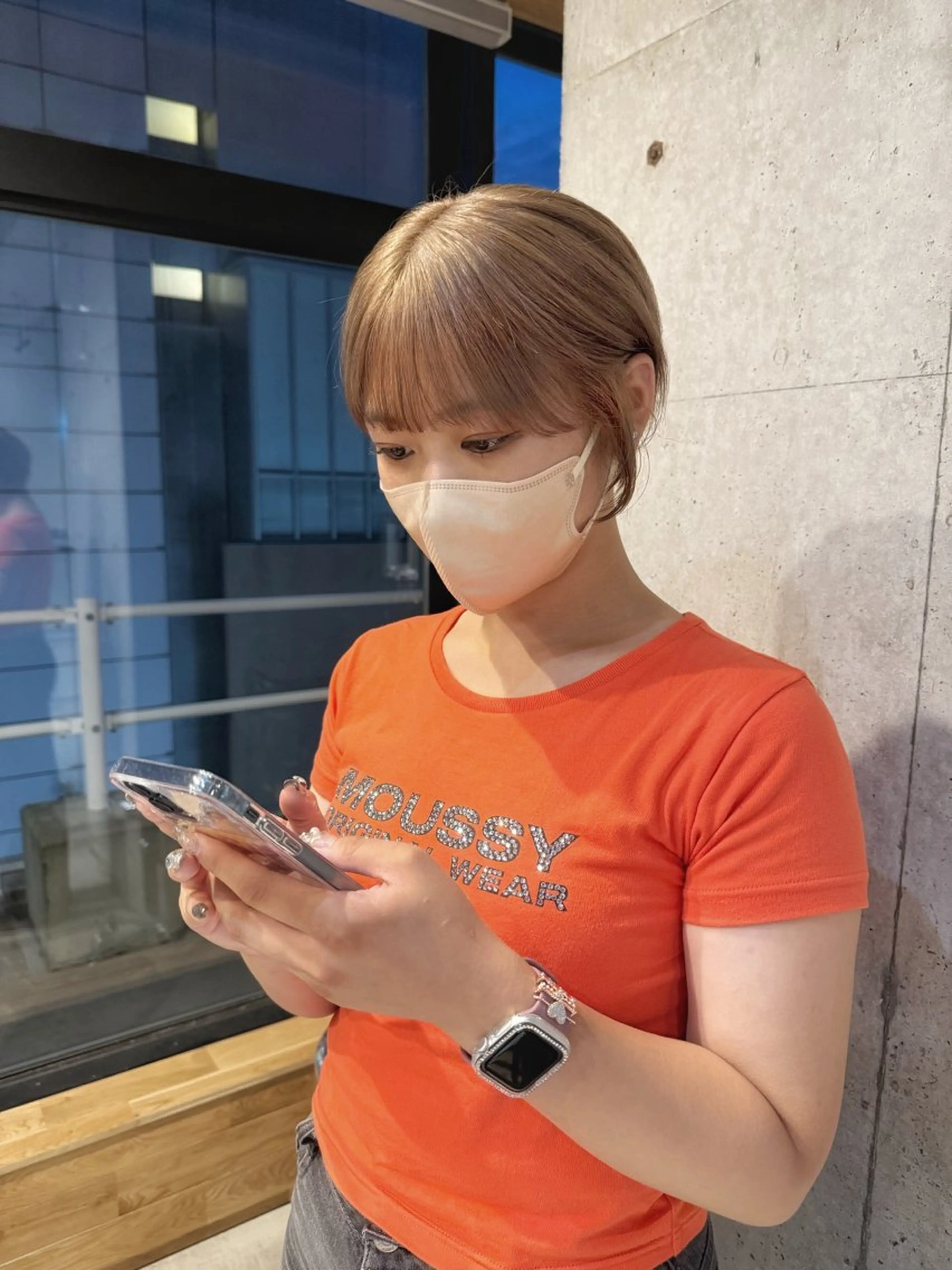 ショート カット ヘアカラー トリートメント ベージュカラー/新潟 カラー特化/落合優吾のヘアスタイル