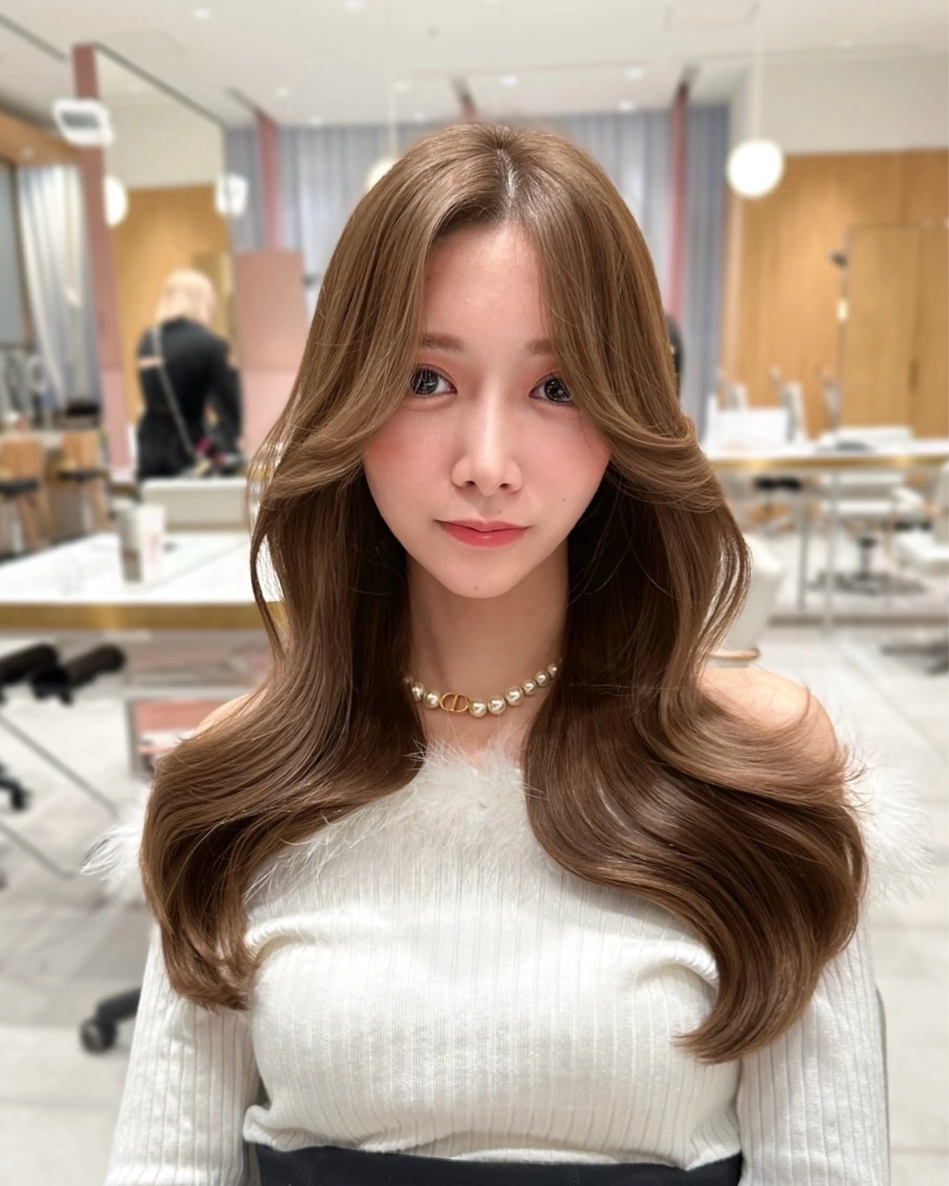 ミディアム カラー カット ヘアカラー トリートメント 🇰🇷韓国風くびれ ヘア🇰🇷中村優大のヘアスタイル