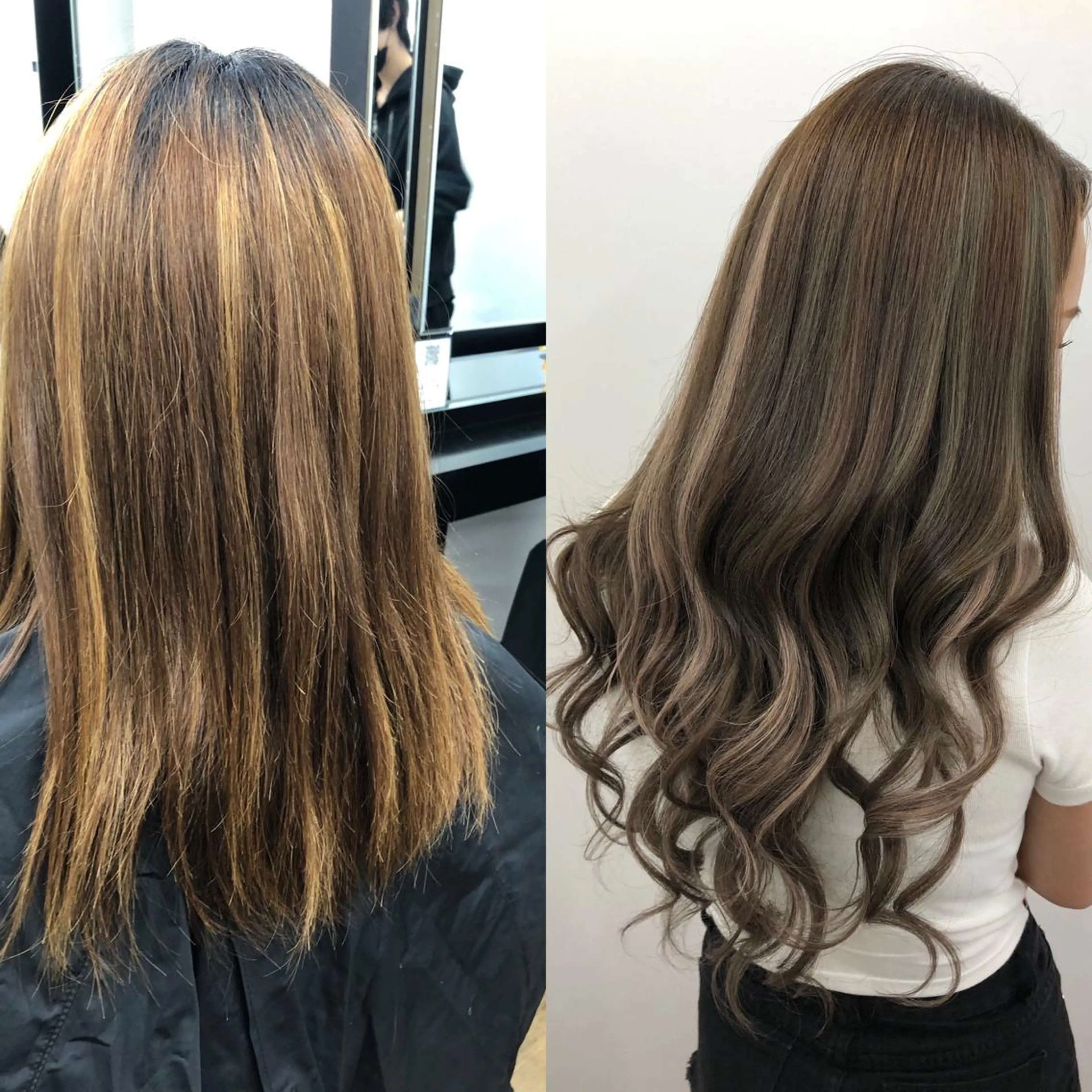 ロング カラー ヘアアレンジ シールエクステ ブリーチ ハイライトカラー ハイトーンカラー エクステ レイヤー/エクステ alpha下妻のヘアスタイル