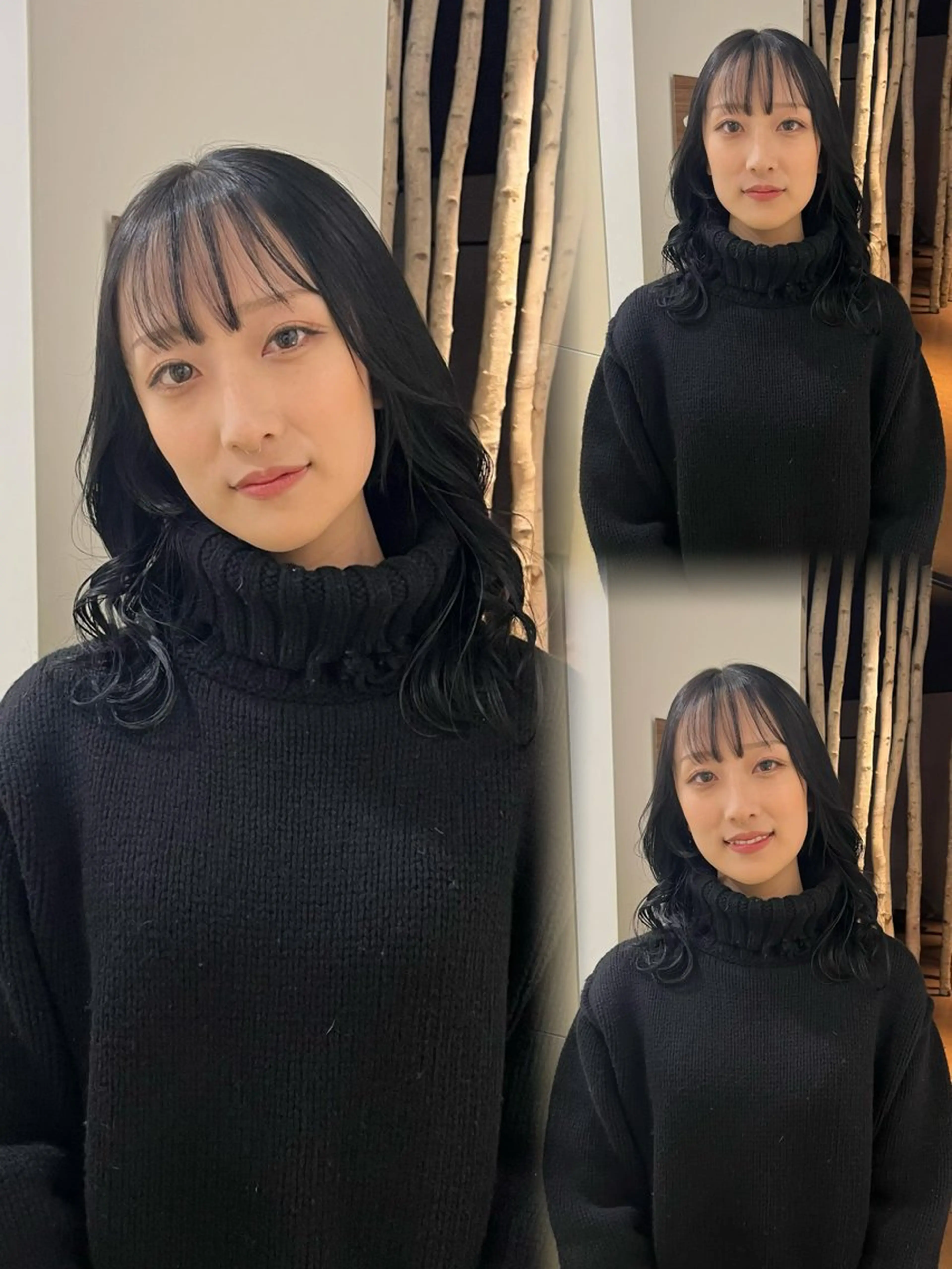 ミディアム レイヤーカット/ 艶カラー/YUKAのヘアスタイル