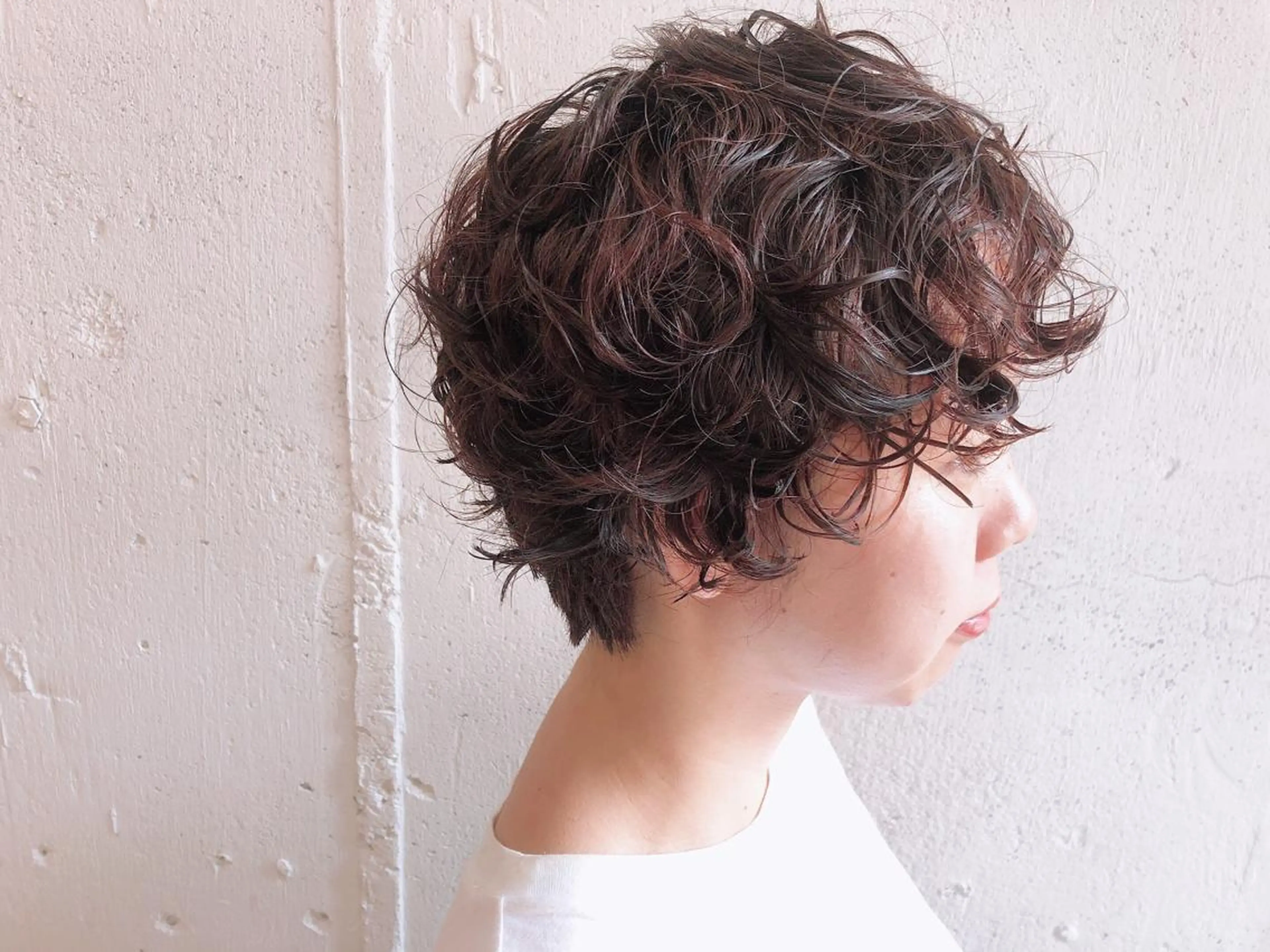 ショート カラー パーマ カット トリートメント ふくだ りさ【ciAo!】のヘアスタイル