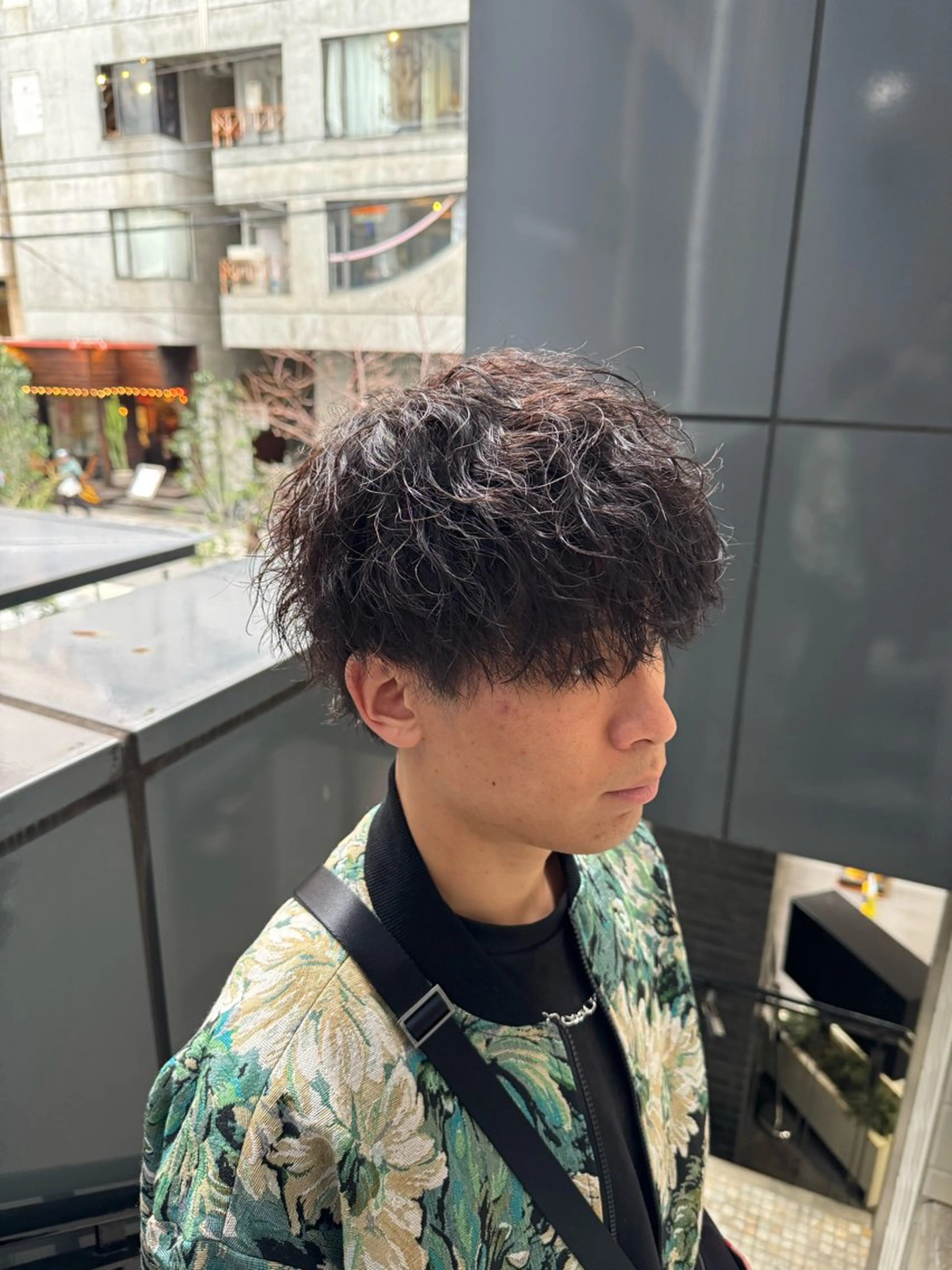 パーマ メンズ カット パーマ 河野 悠のヘアスタイル