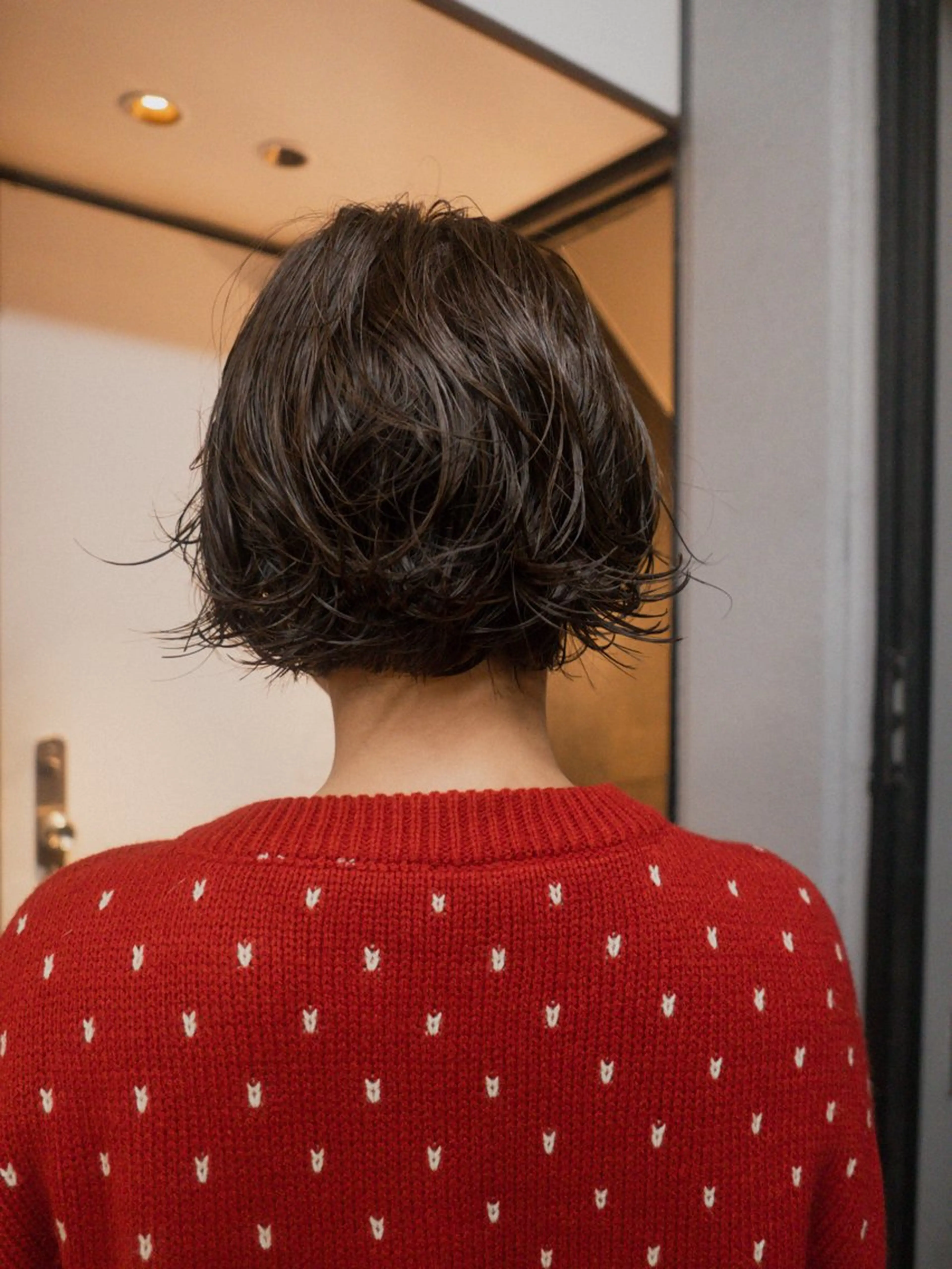 ショート カラー パーマ ボブ トリートメント ニュアンスパーマ カット ヘアカラー パーマ トリートメント 🌿ボブ パーマ高橋啓太🌿のヘアスタイル