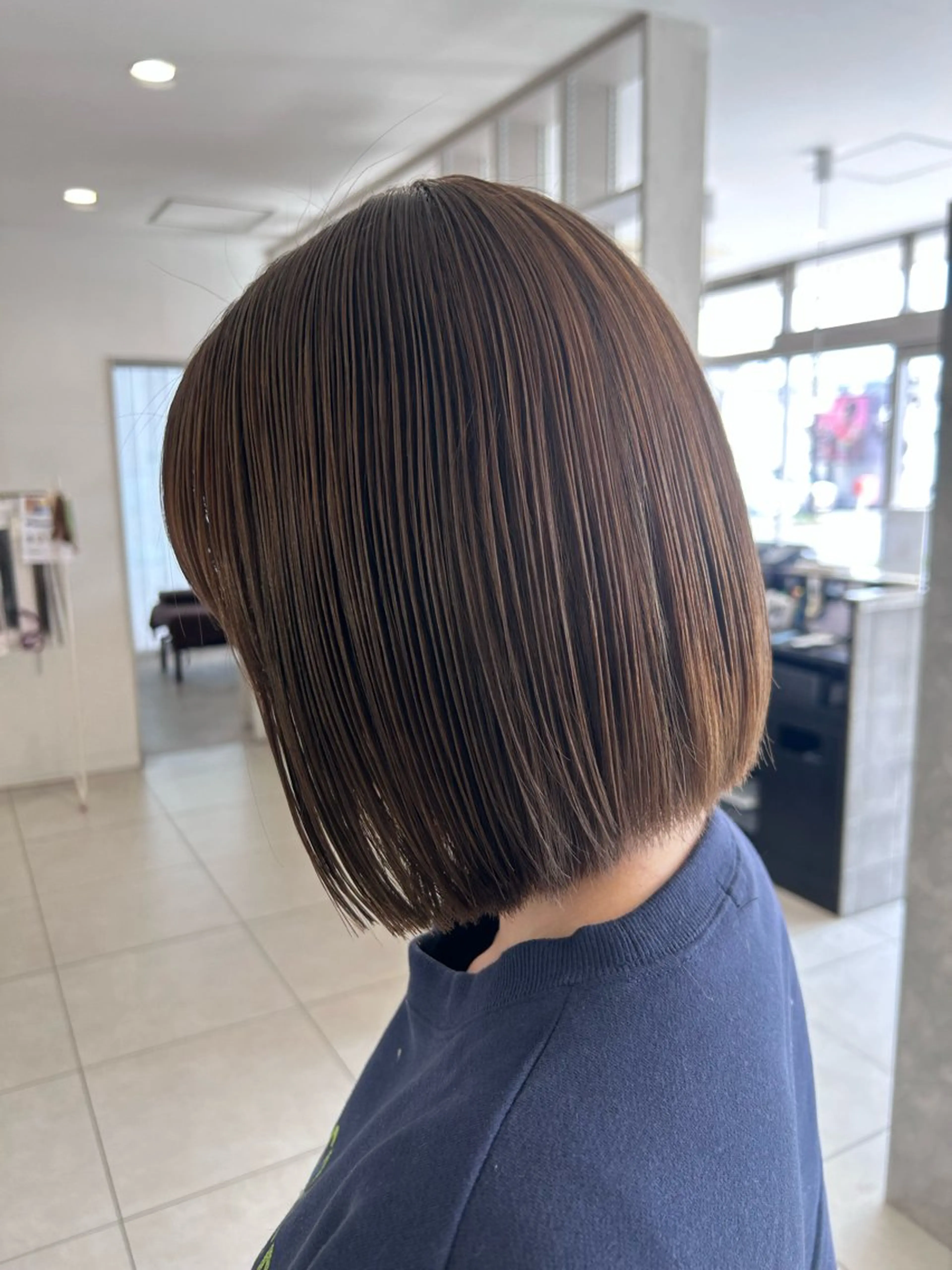 ミディアム カラー イルミナカラー カット ヘアカラー 渡辺　亮/ 白髪ぼかし/髪質改善のヘアスタイル