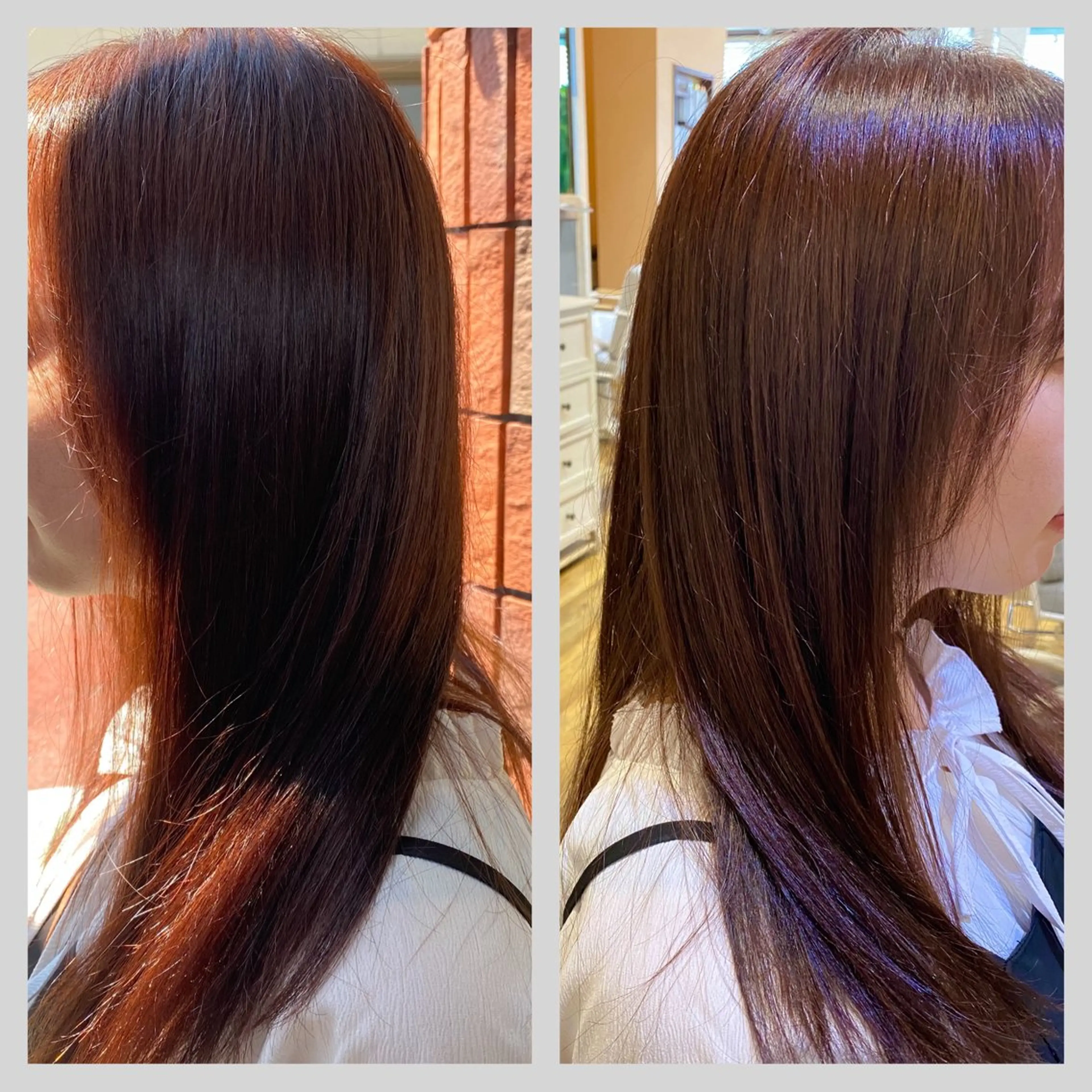 カラー ブラウンカラー ピンクカラー 佐藤 沙也輝のヘアスタイル