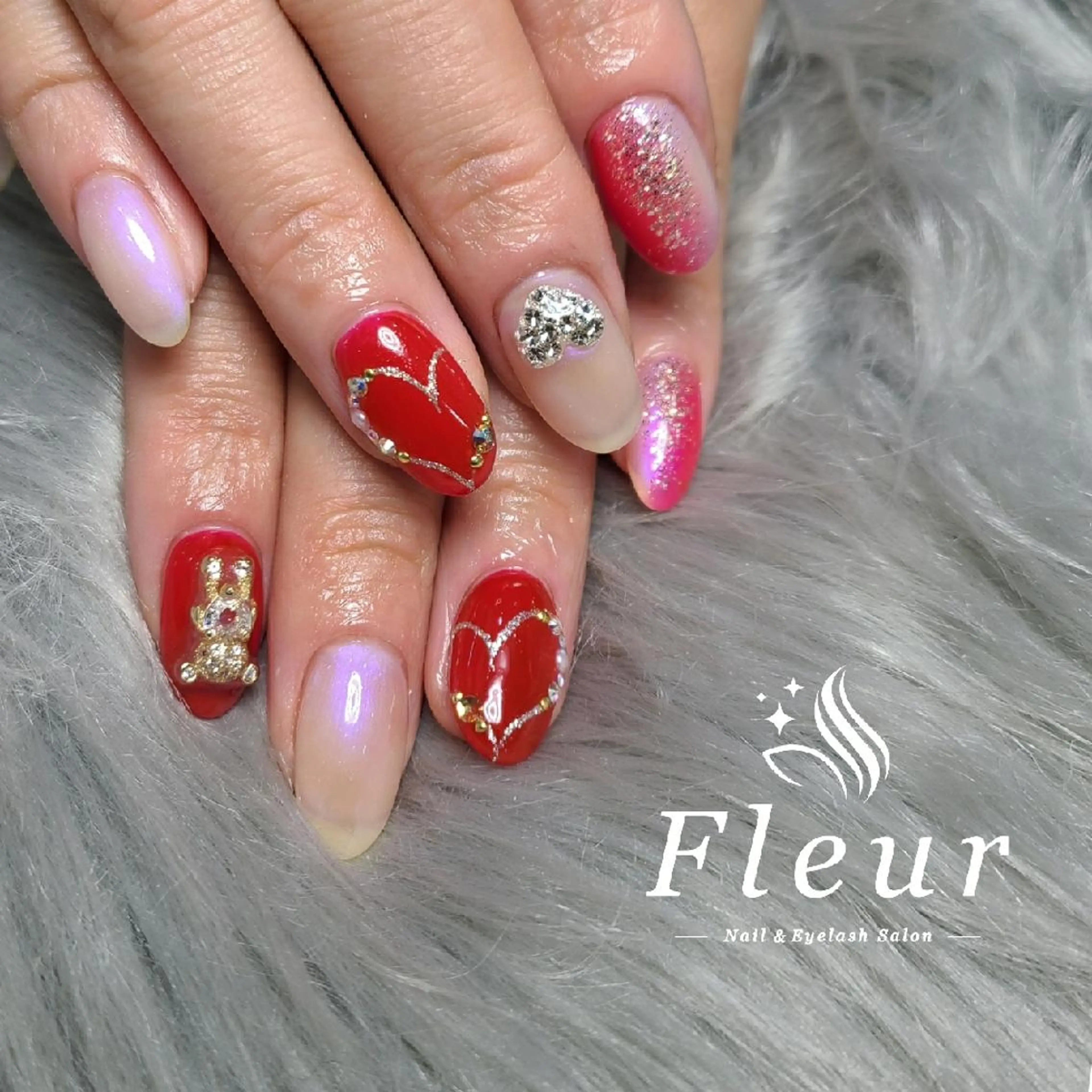 ネイル ハンドネイル nail&eye ♡Fleur♡のネイルデザイン