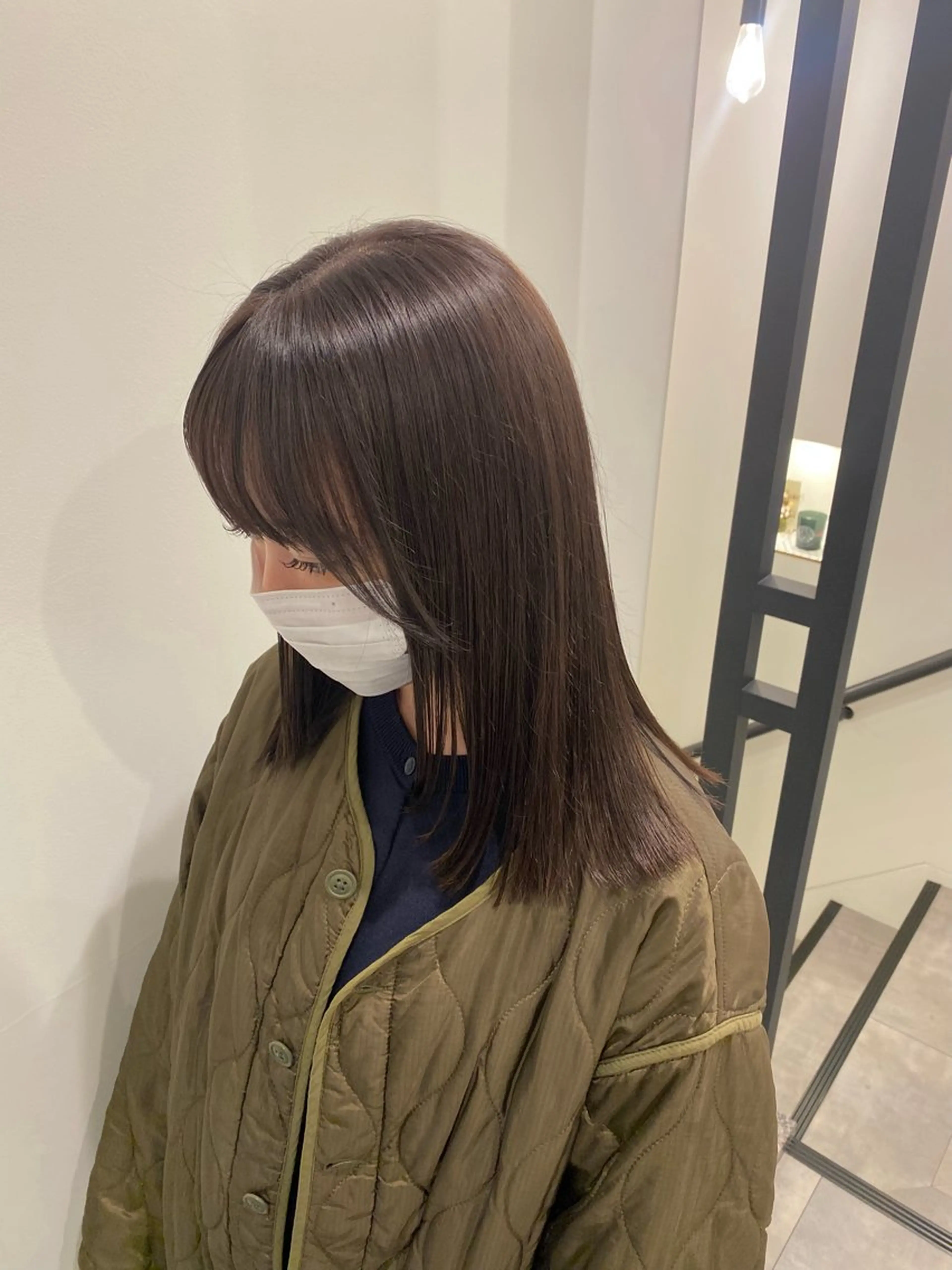 ミディアム カラー レイヤーカット カット ヘアカラー トリートメント 🍑 モモカ🍑のヘアスタイル