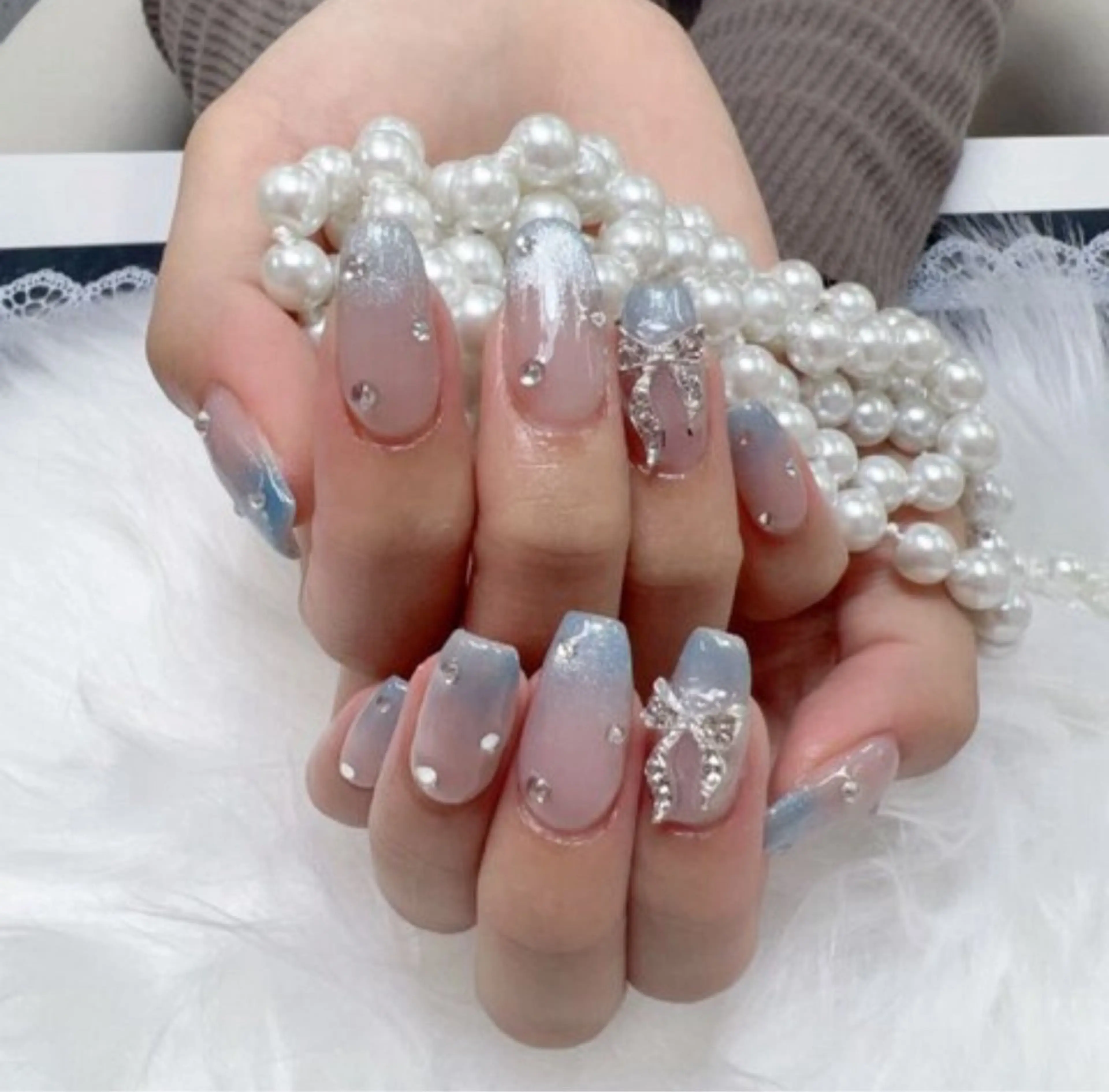 ネイル 🎀kira 長さだし💗モチ最高のネイルデザイン