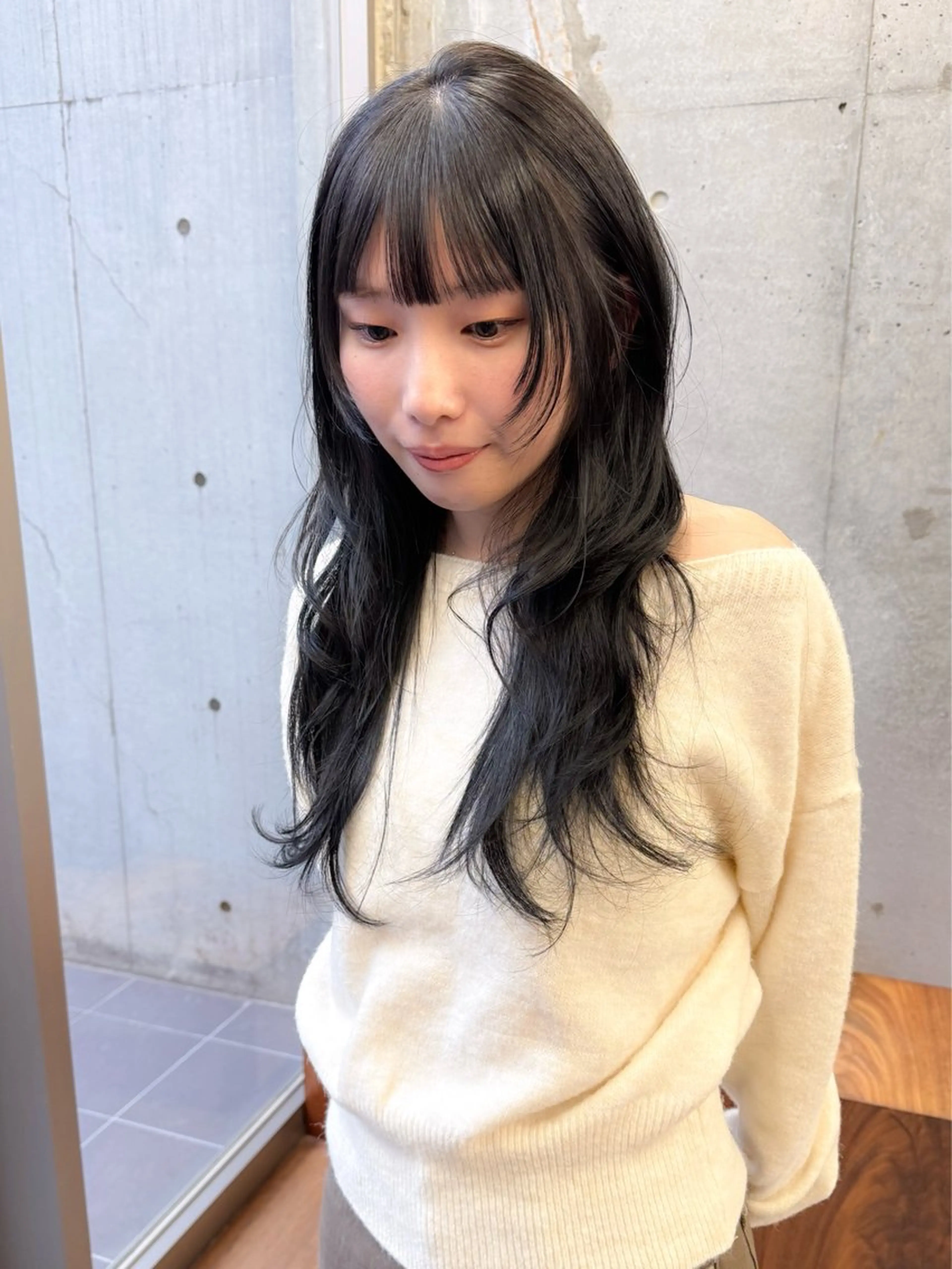 セミロング カラー パーマ ヘアアレンジ 💖美髪矯正💖 辻未侑のヘアスタイル