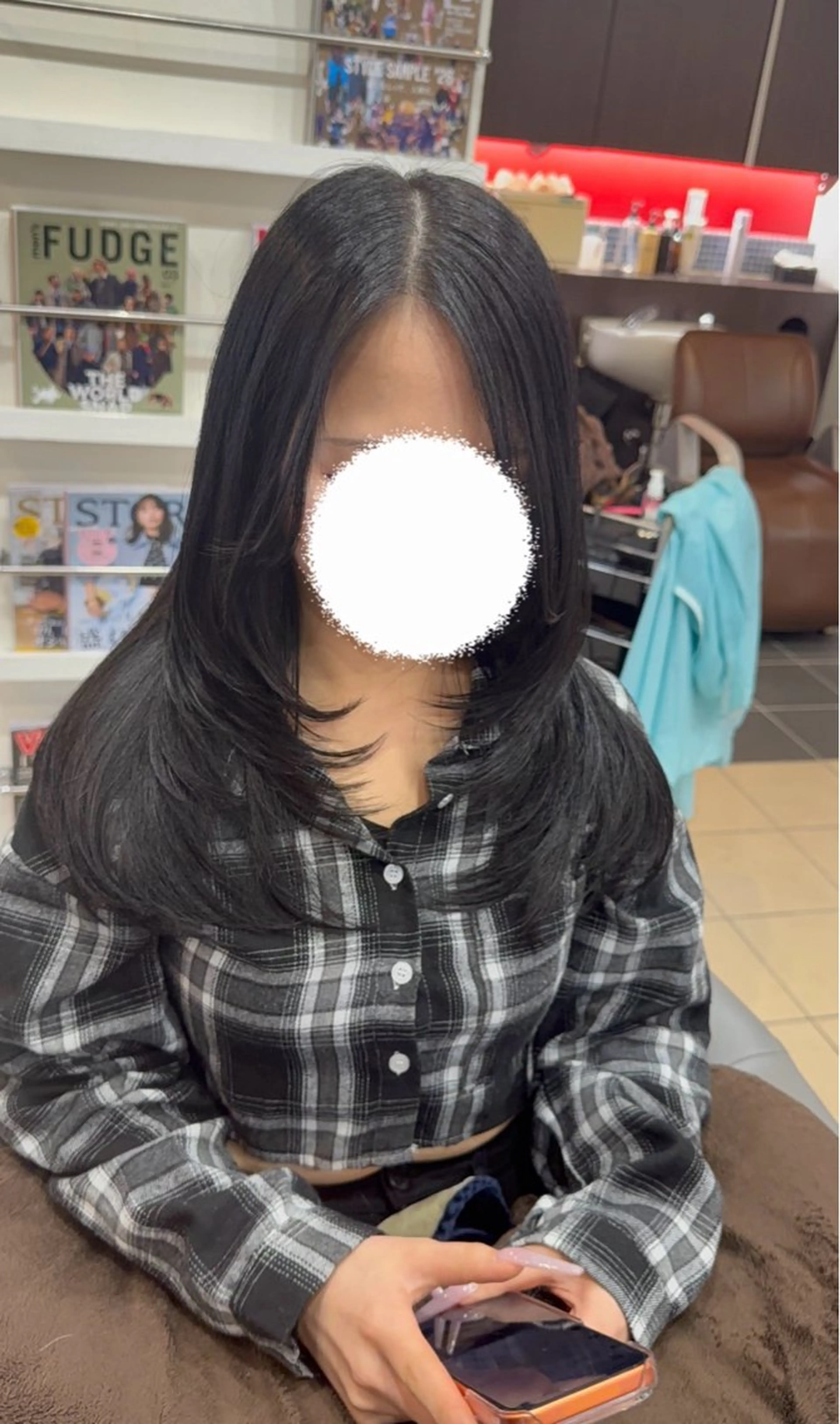 ロング レイヤーカット カット レイヤーカット/ 縮毛矯正/海音のヘアスタイル