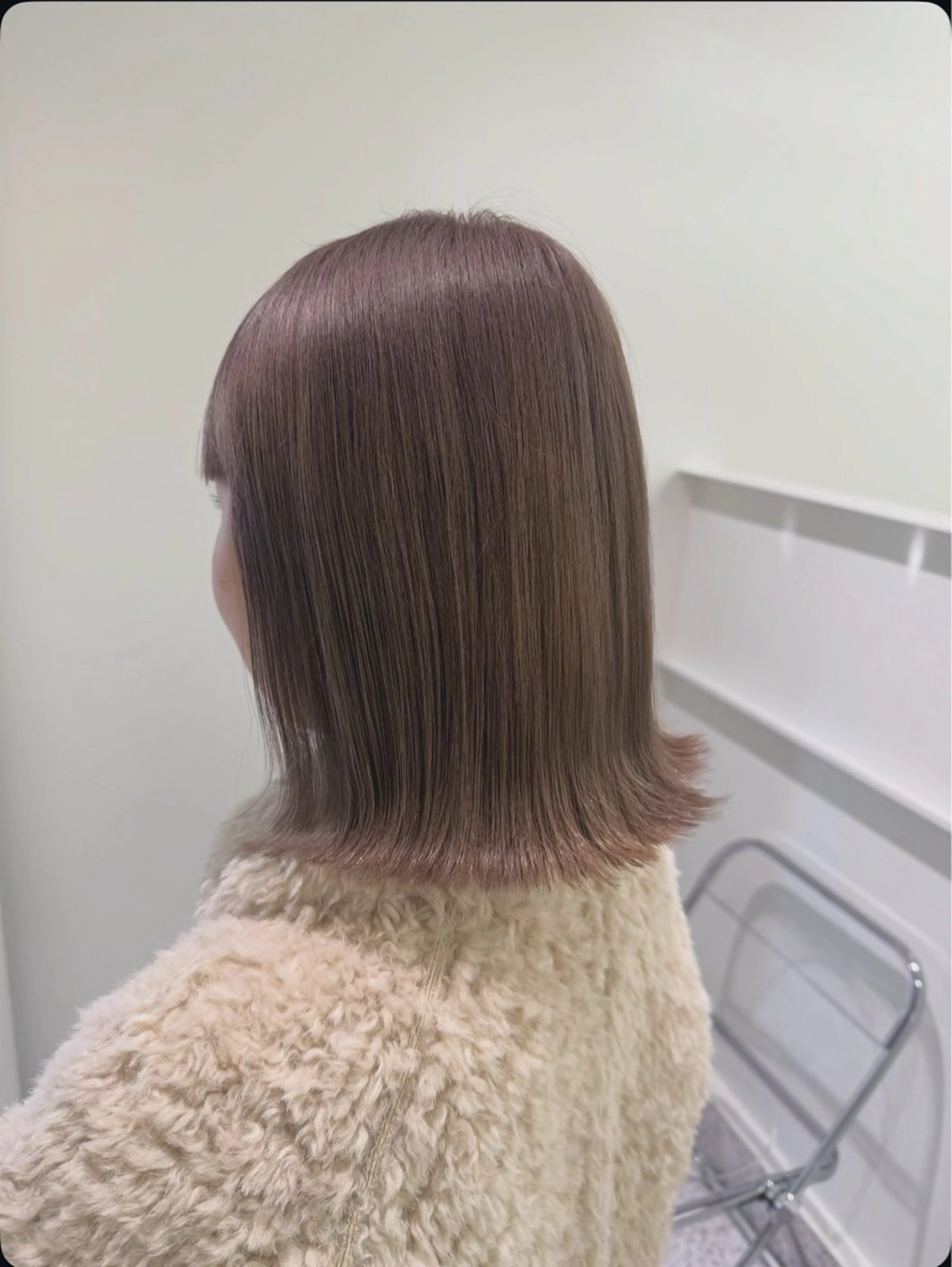 ミディアム カラー パーマ ヘアアレンジ メンズ キッズ カット ヘアカラー トリートメント 透明感カラー/ 新潟万代/池野里衣のヘアスタイル