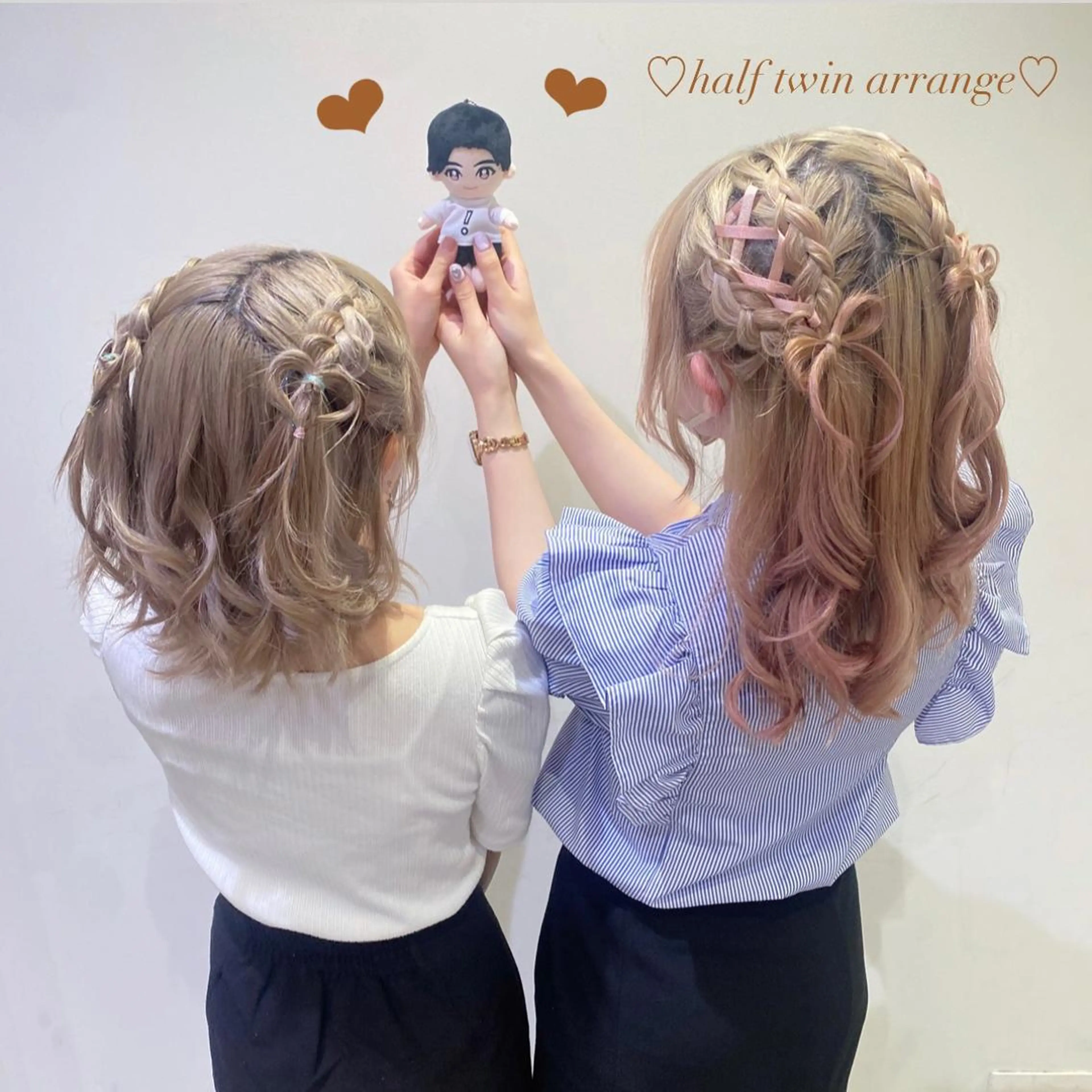 ヘアアレンジ エクステ🎀 暖色カラー🎀amiのヘアスタイル