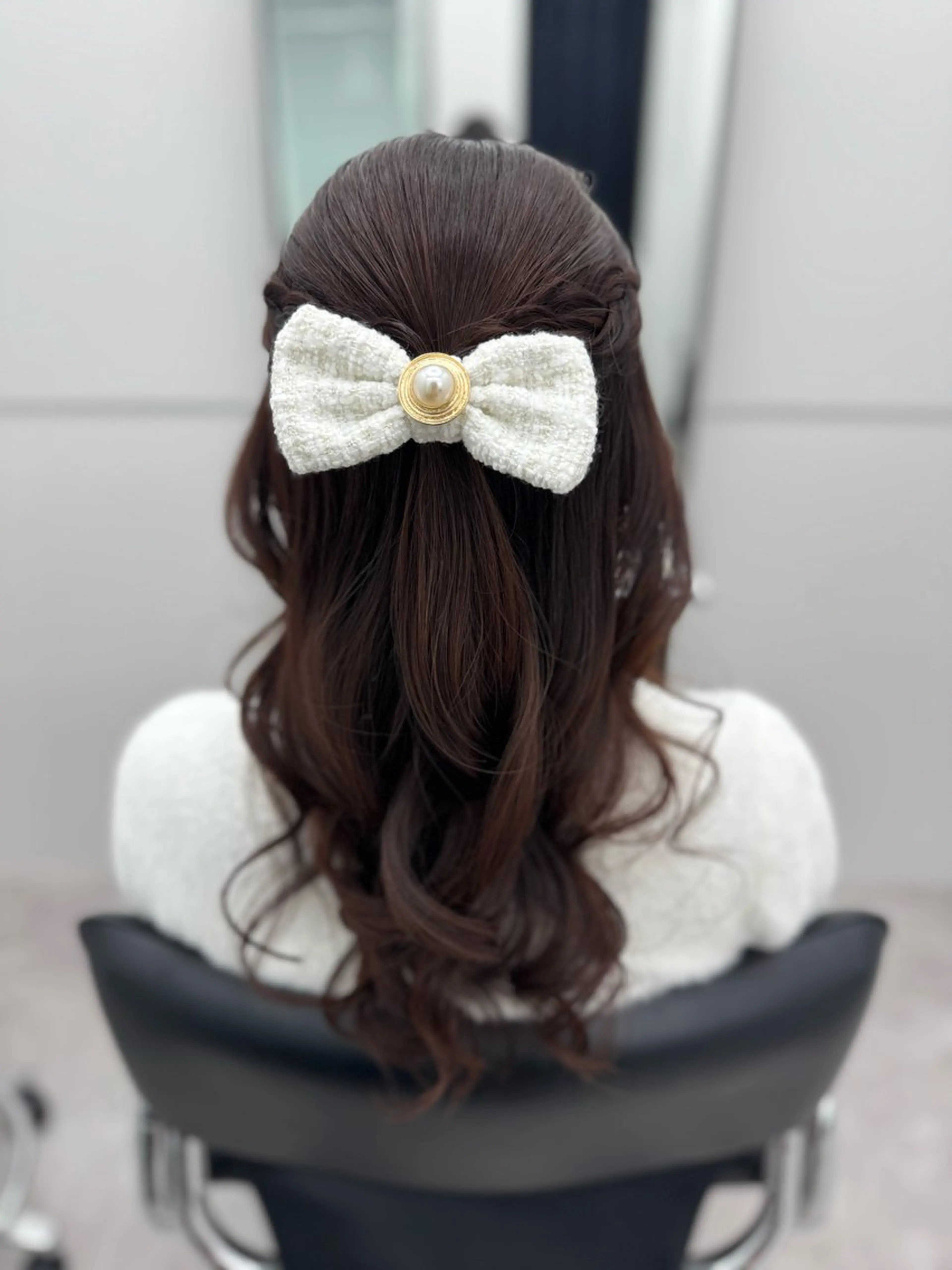 ロング ヘアアレンジ GO TODAY シェアサロン 銀座Arc店所属・デジタルパーマ🫧 韓国風ヘア🫧サクラのヘアスタイル