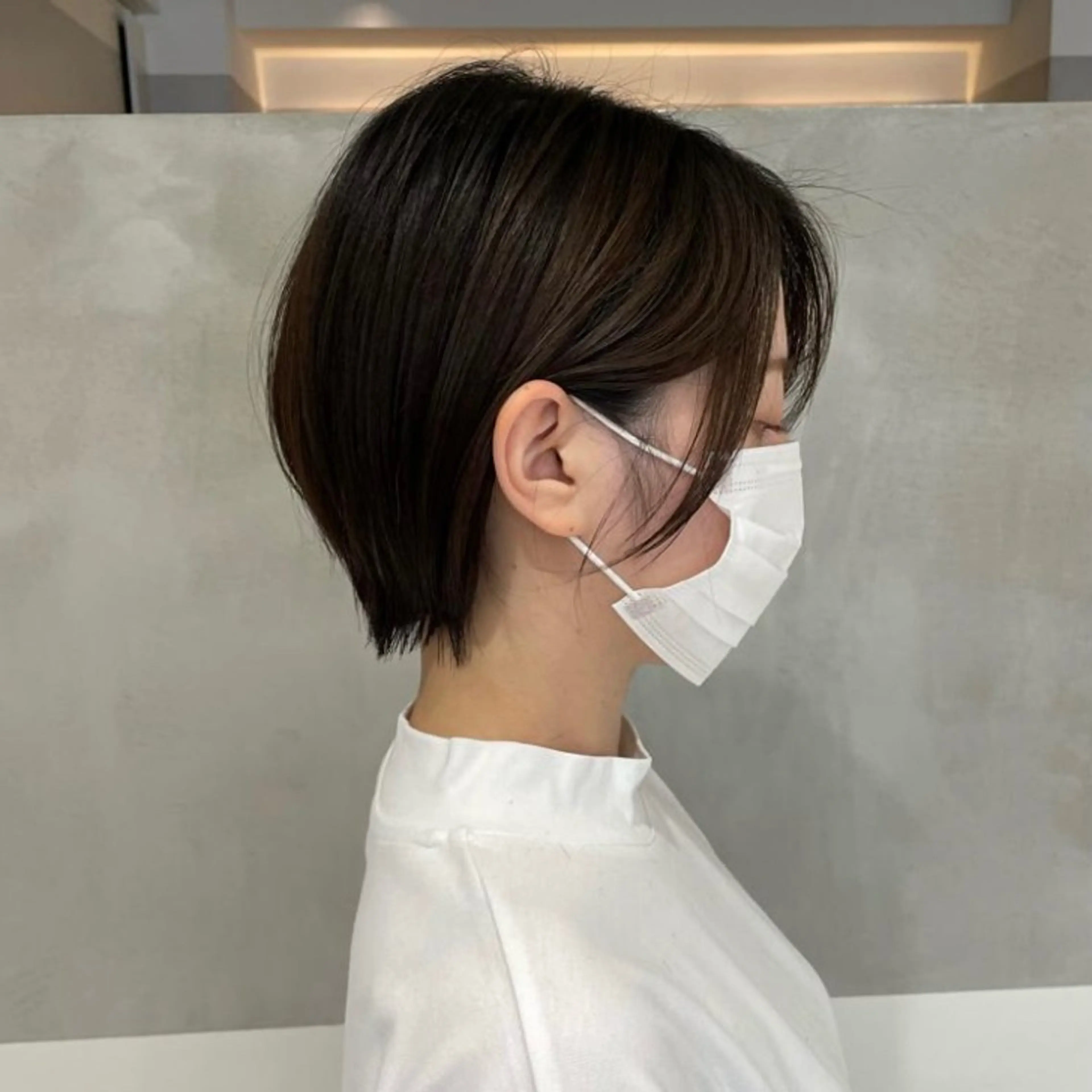 ショート カラー 艶感/ナチュラル 🩵amiのヘアスタイル