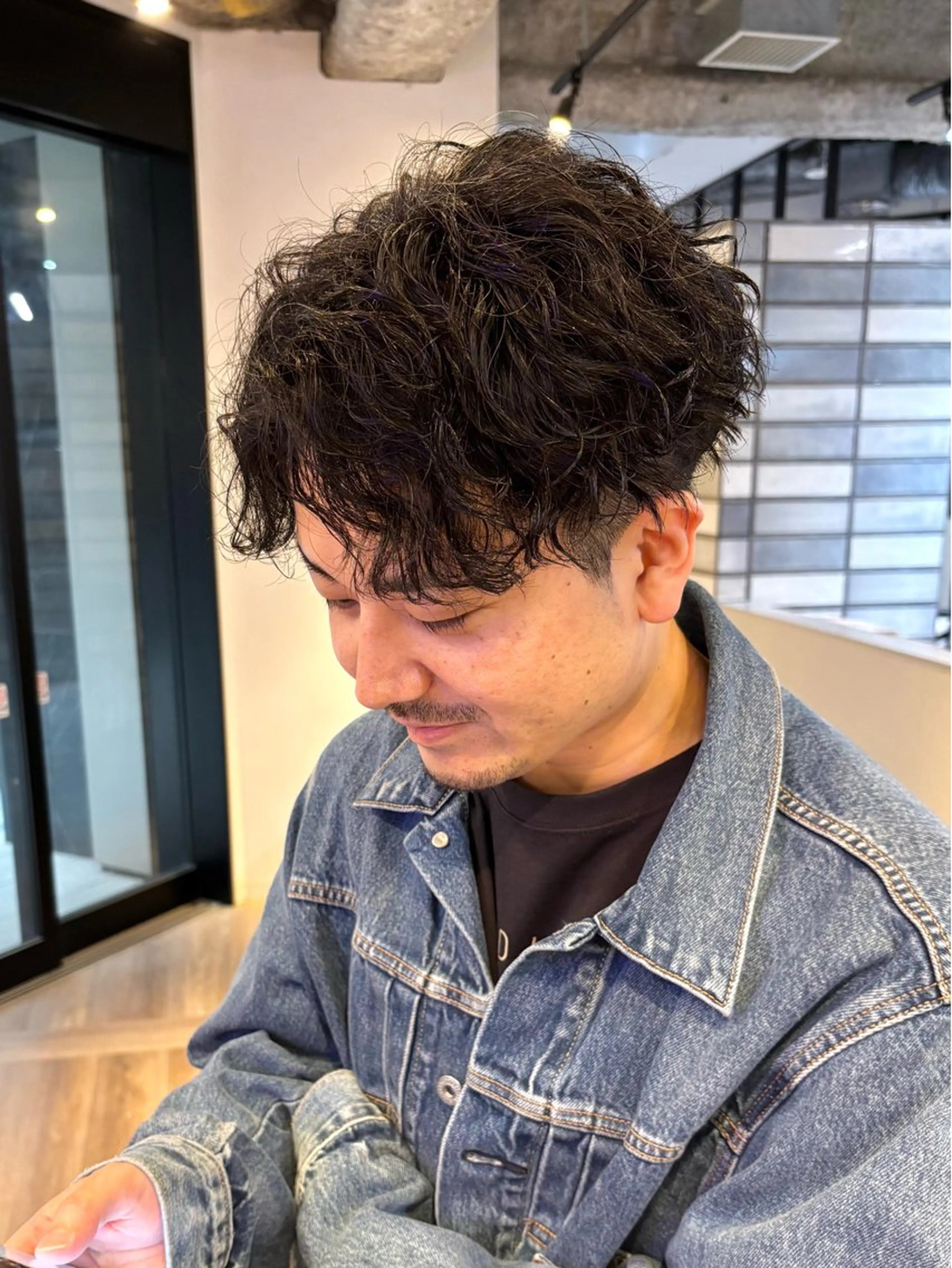 パーマ メンズ カット パーマ レイヤー/大人メンズ パーマ🌀 平島拓也のヘアスタイル