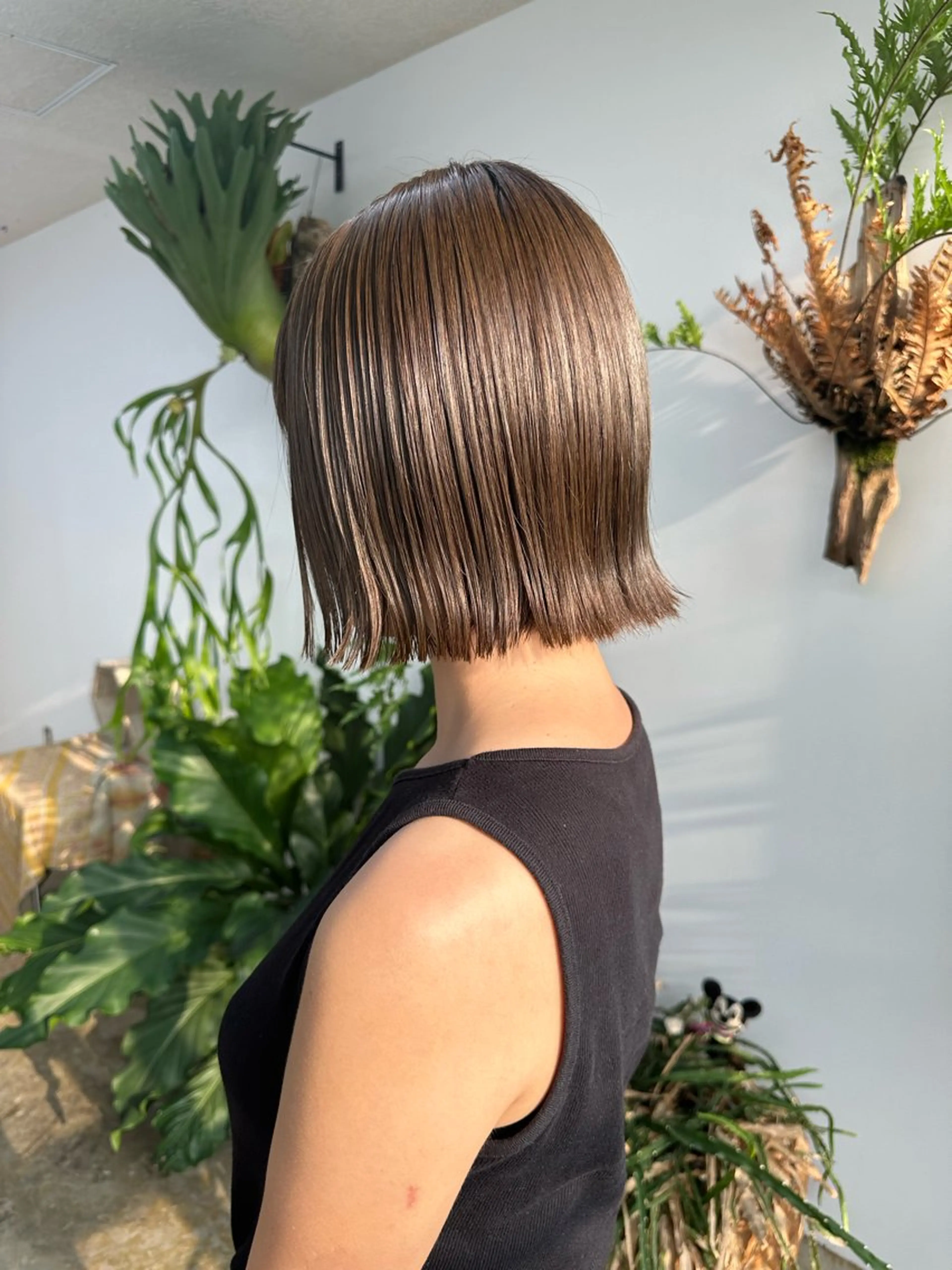 ショート ボブ カット ヘアカラー トリートメント Mado Tsujido所属・小野江 祐李のヘアスタイル