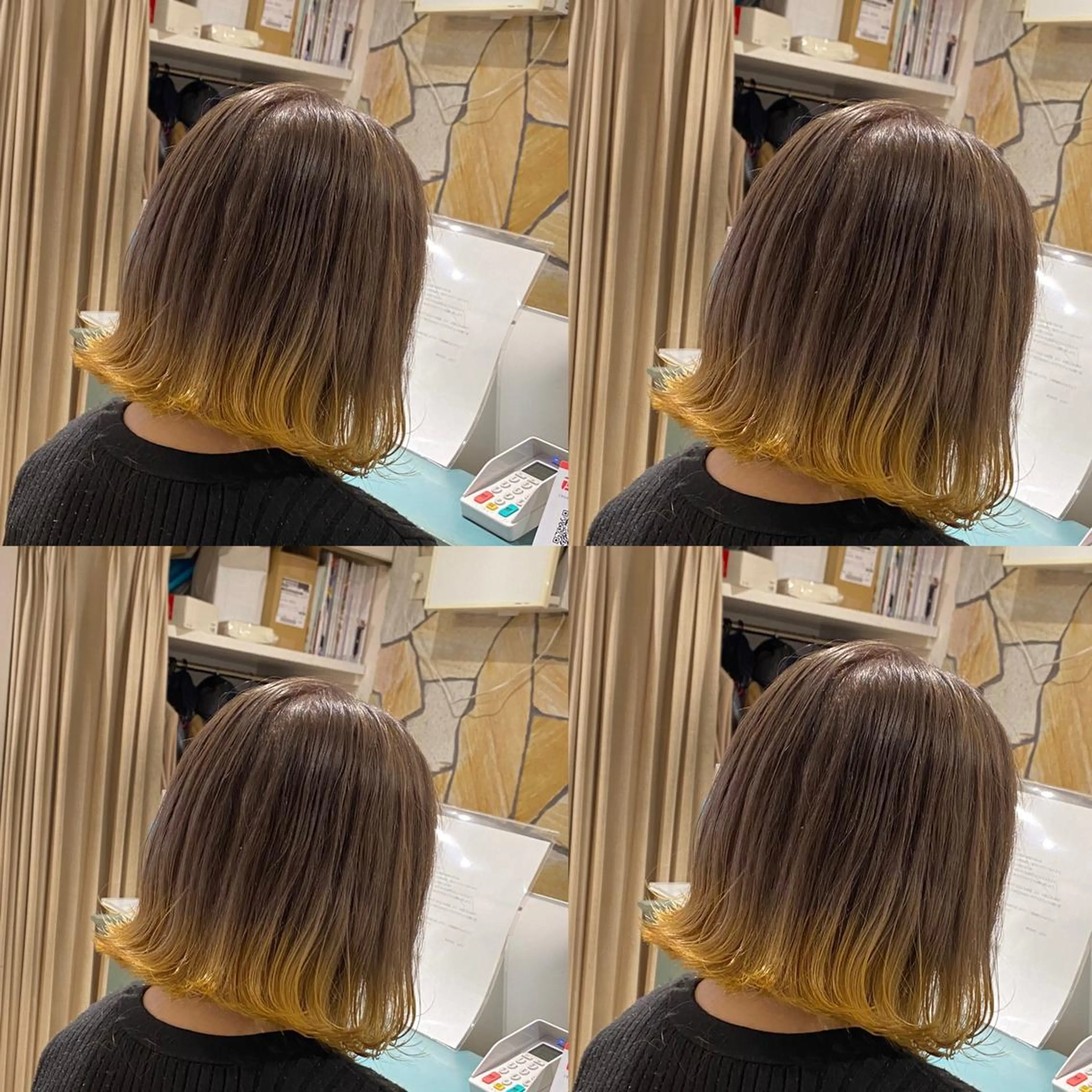 ミディアム カラー カット ヘアカラー トリートメント レイヤー×髪質改善 マネージャー安藤光司のヘアスタイル
