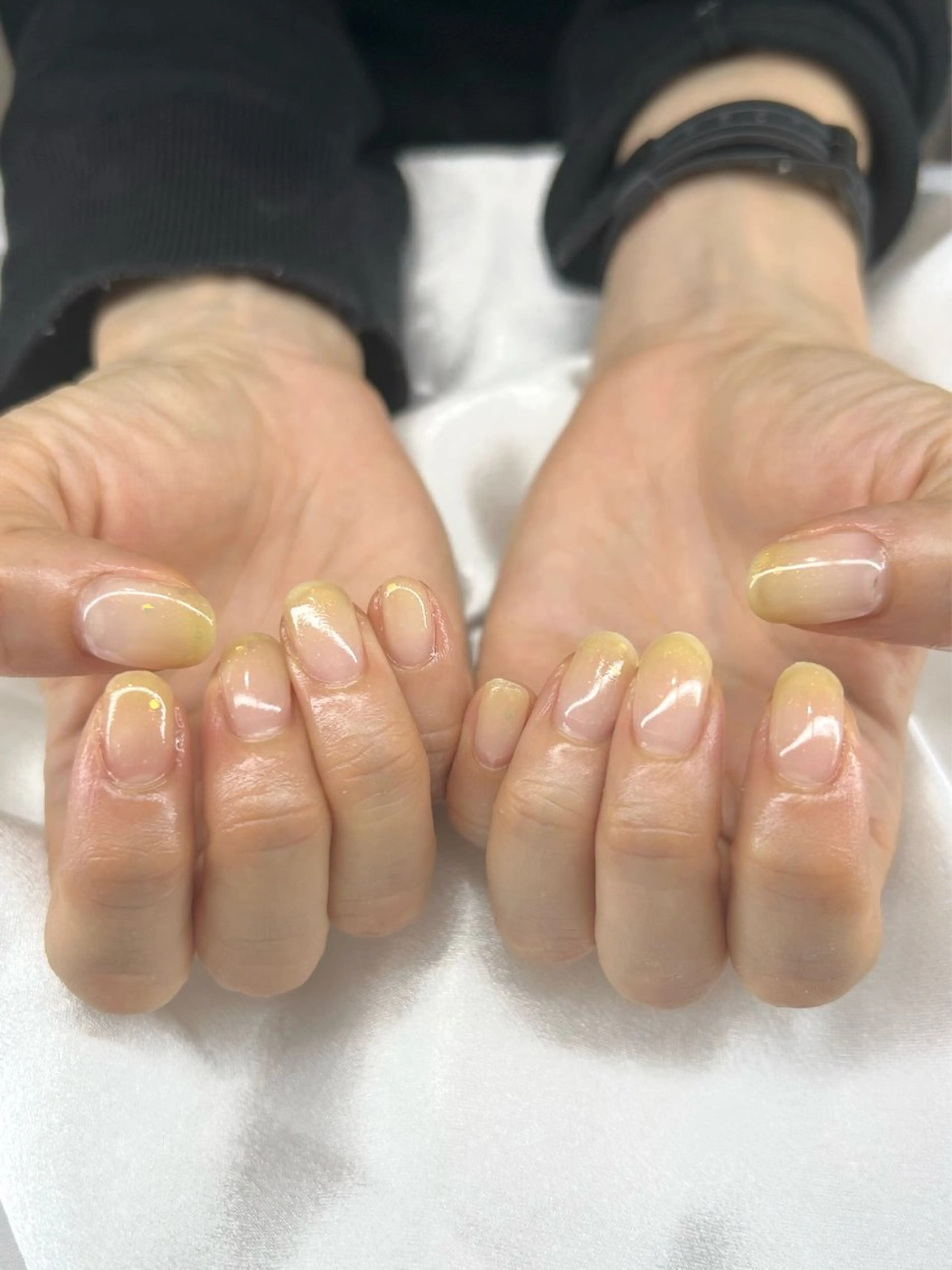 ネイル 春ネイル 黄色 ハンドネイル eikooc nailのネイルデザイン