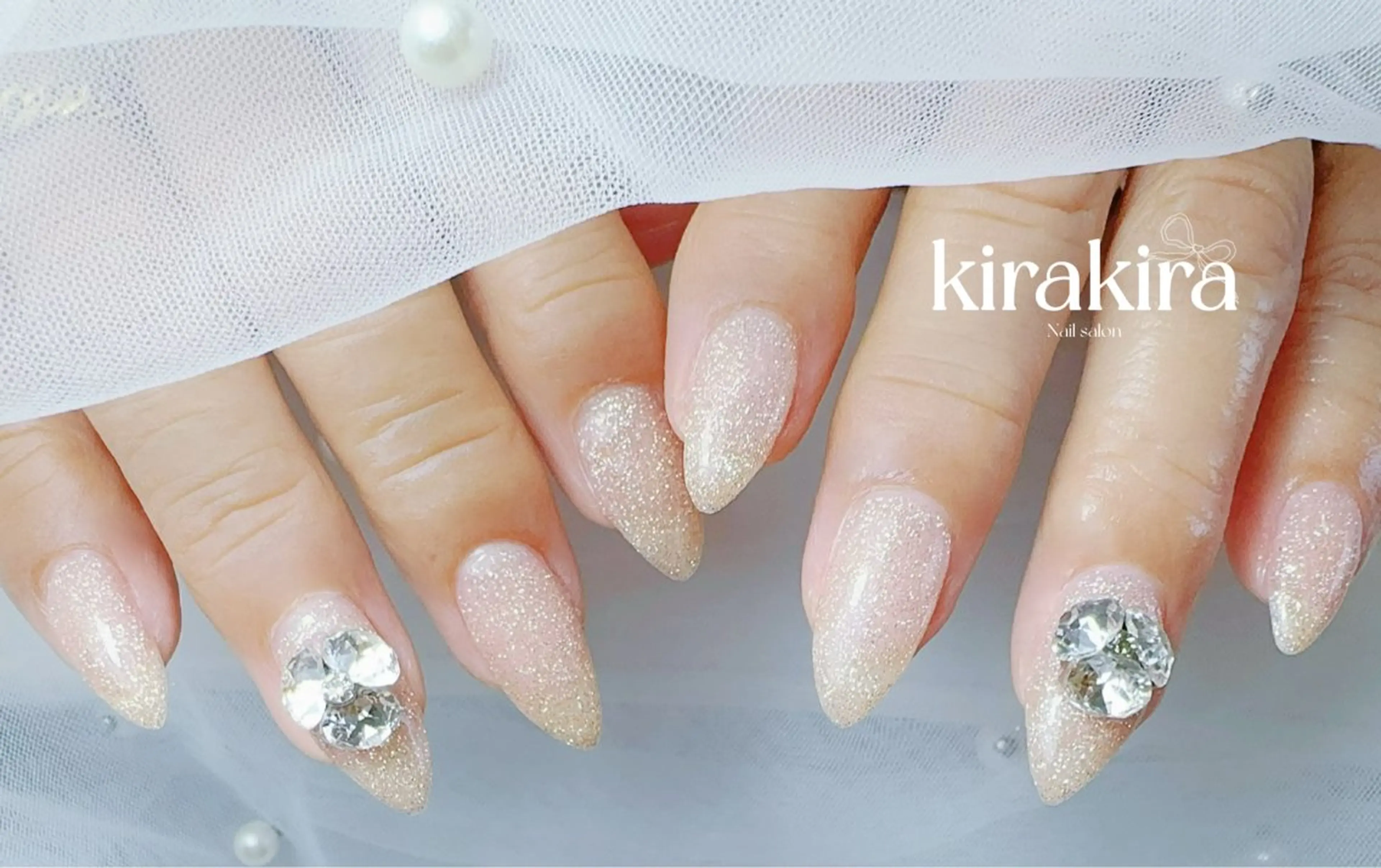 ネイル フラッシュネイル フットネイル キラキラネイル ラメ(グリッター) シンプルネイル Kirakira Nail salonのネイルデザイン