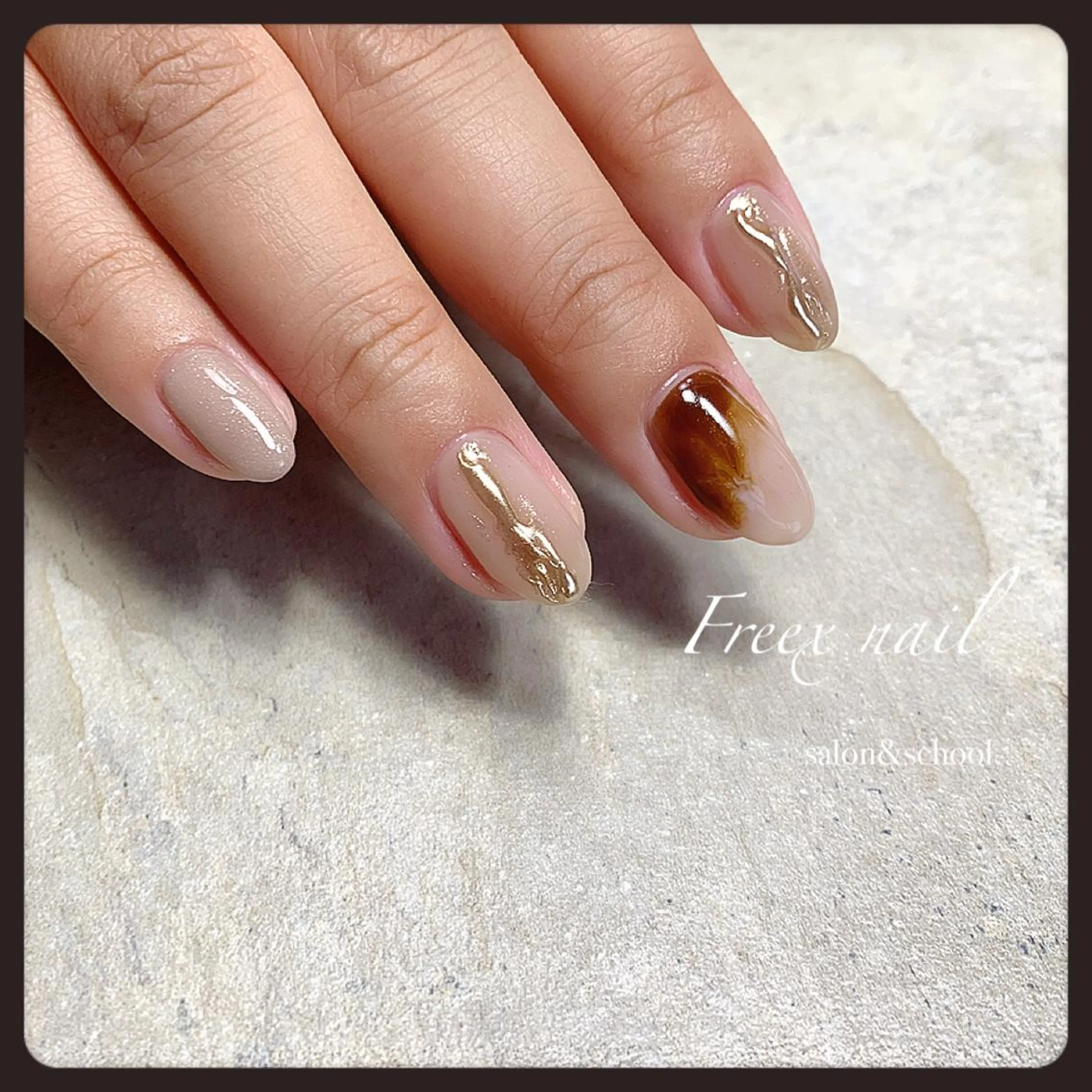 ネイル ミラーネイル ニュアンスネイル freex nail /ニュアンス/個性派のネイルデザイン