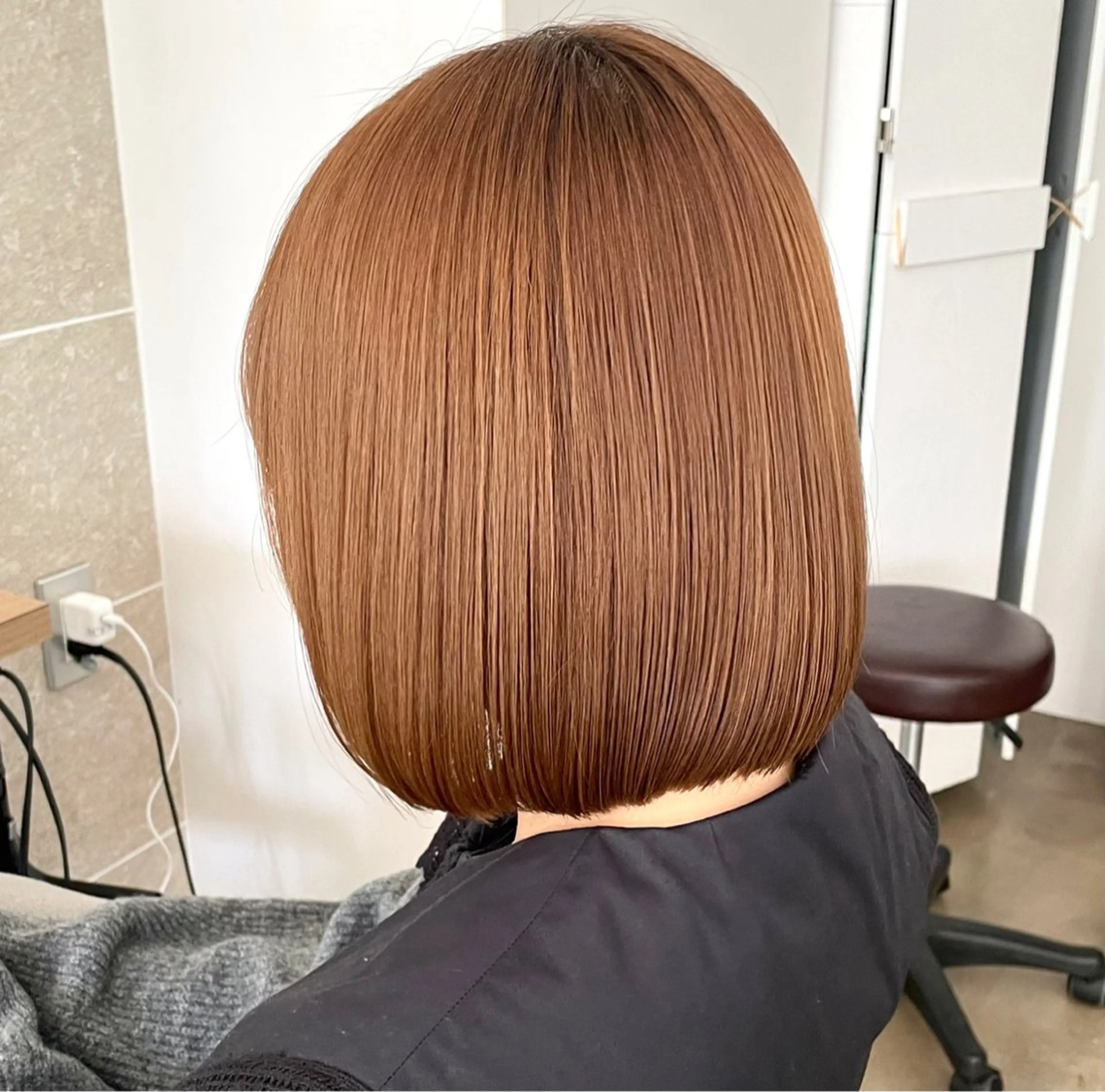 ショート カラー ブラウンカラー ボブ 髪質改善/縮毛矯正/ 艶髪/池袋/あつしのヘアスタイル