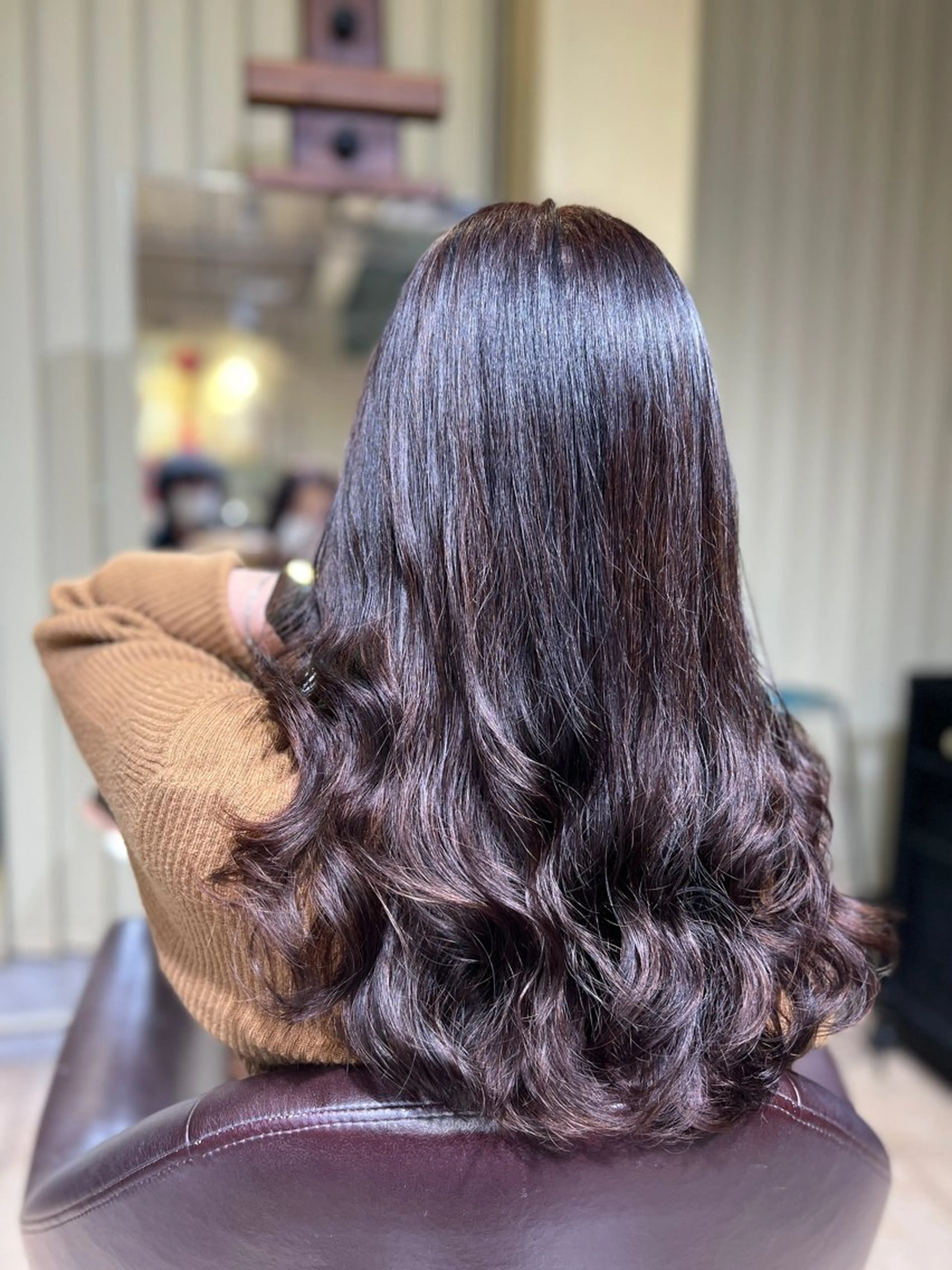 ロング パーマ 渡辺 英男のヘアスタイル
