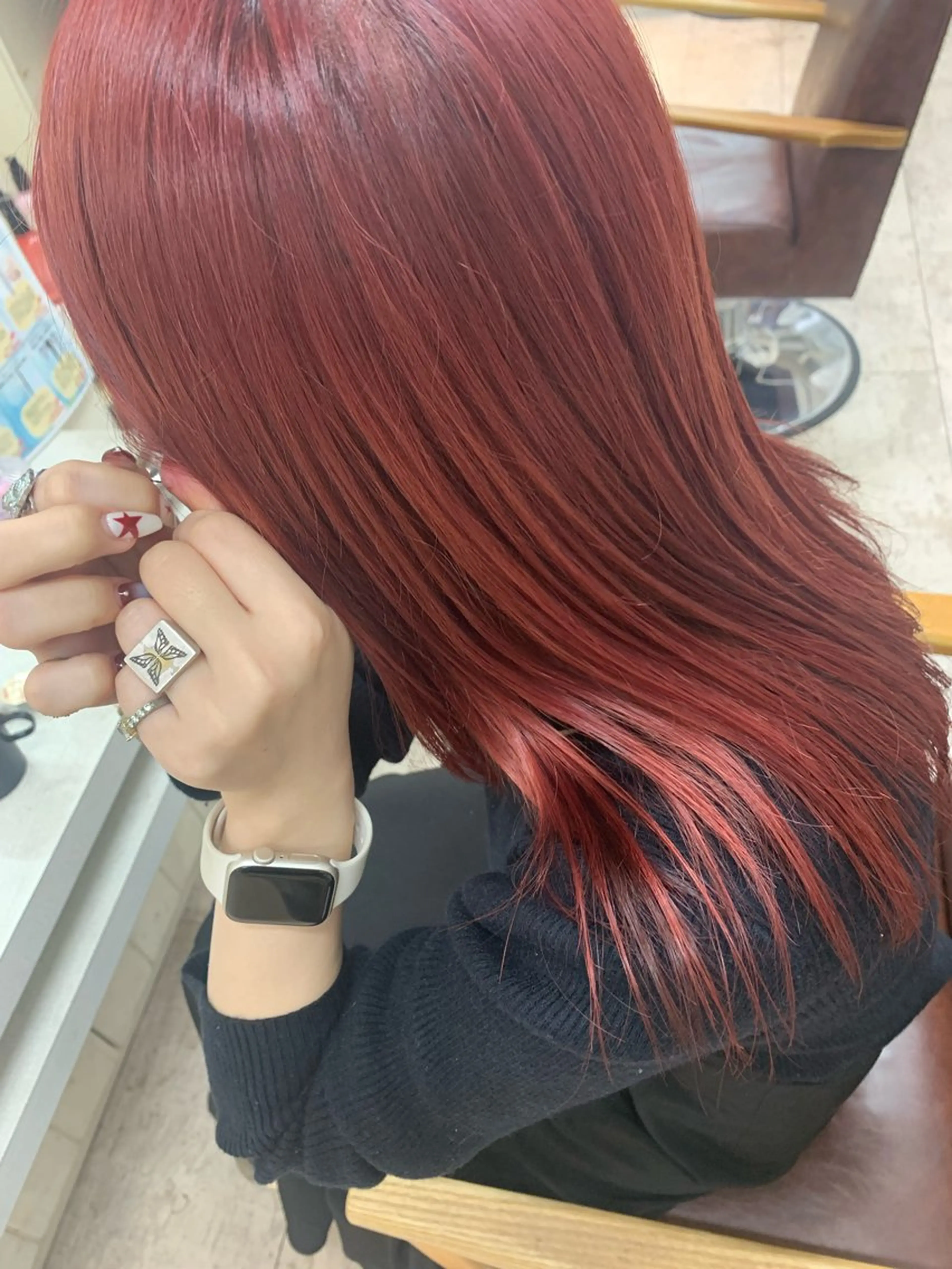 セミロング カット ヘアカラー ✨ハイトーン✨艶髪 ✨髪質改善✨和田のヘアスタイル