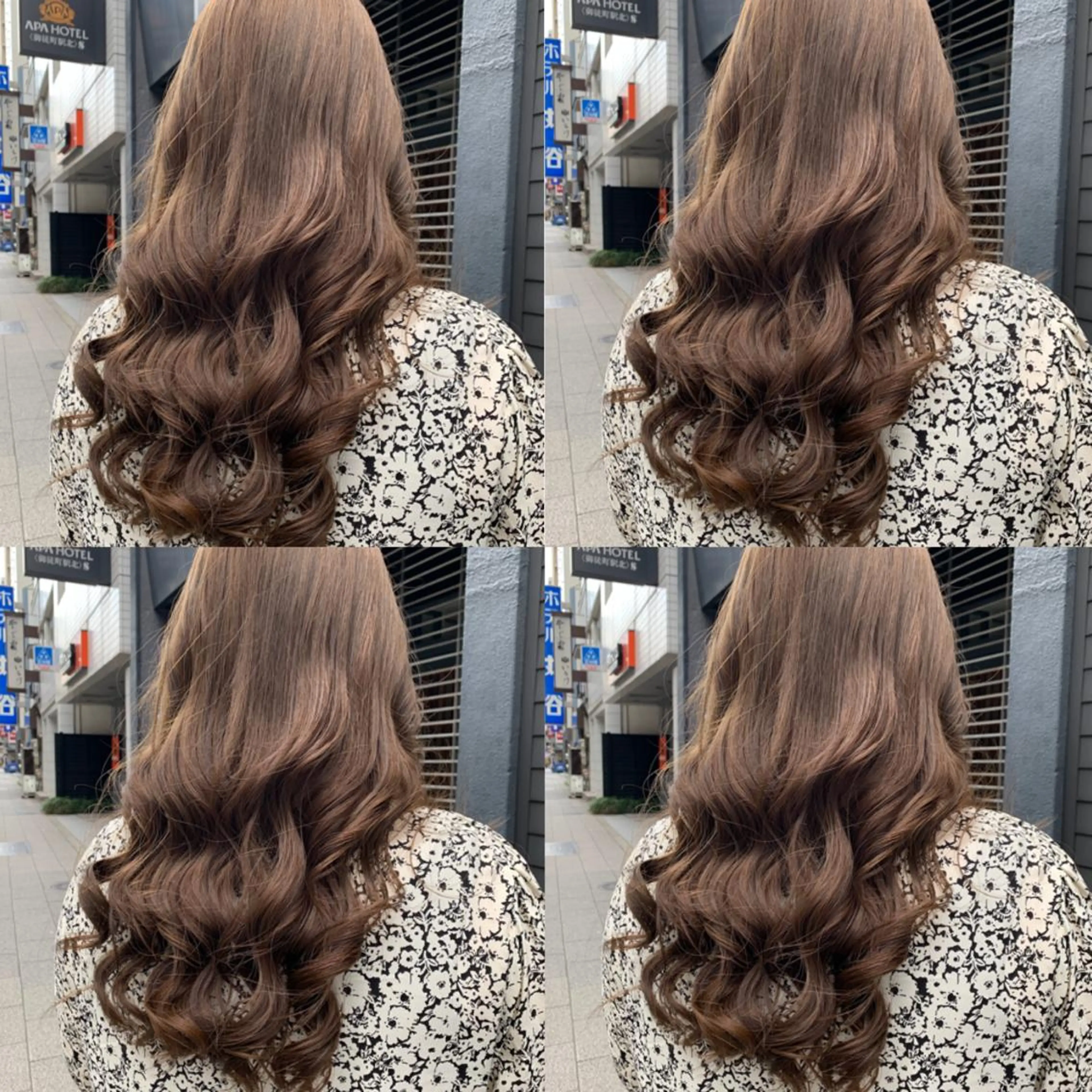 ロング カラー ヘアアレンジ カット ヘアカラー トリートメント 🦋韓国ヘア 坂本 菜摘🦋のヘアスタイル