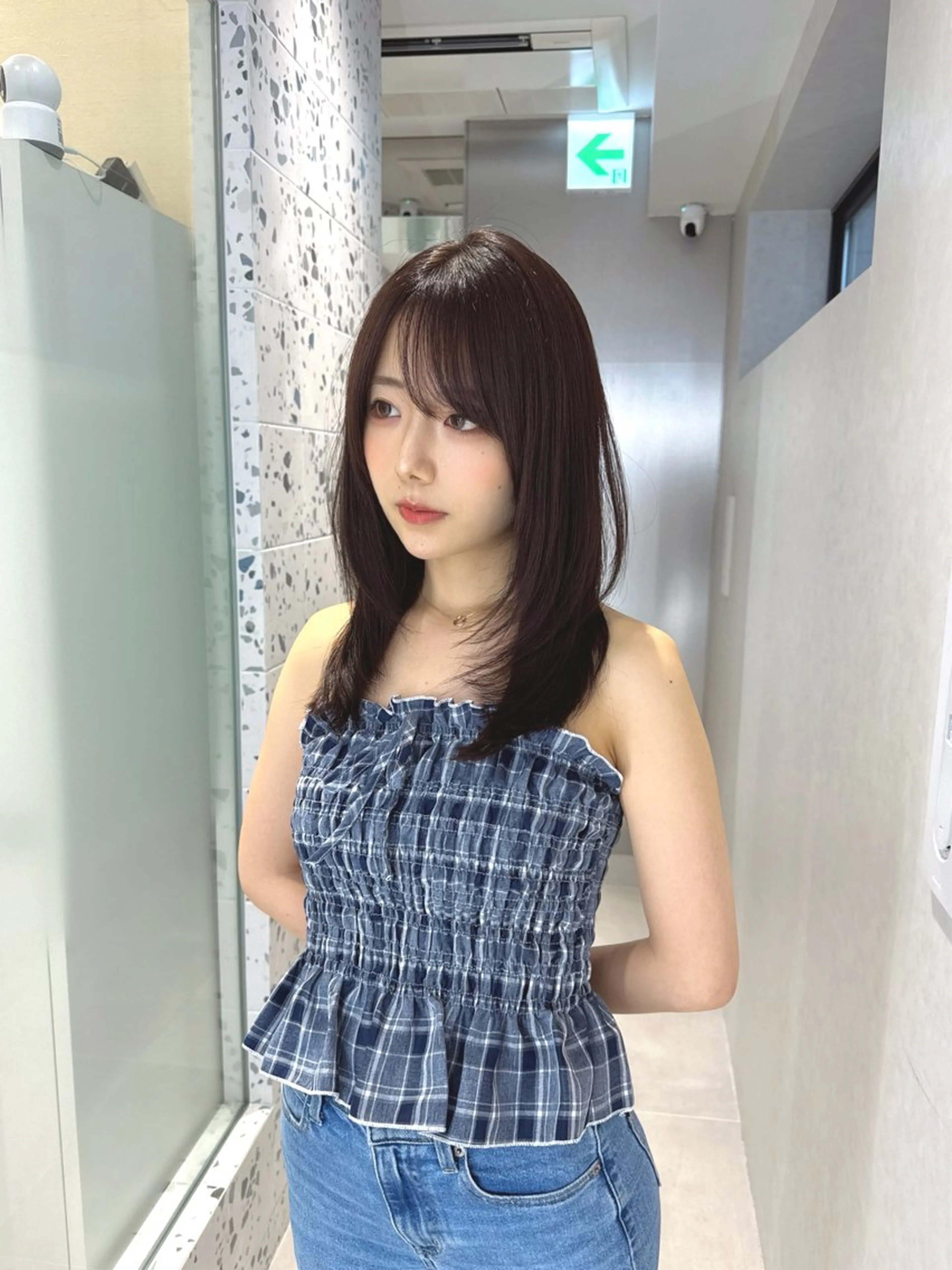 セミロング カラー カット ヘアカラー トリートメント 矢野 晃平のヘアスタイル