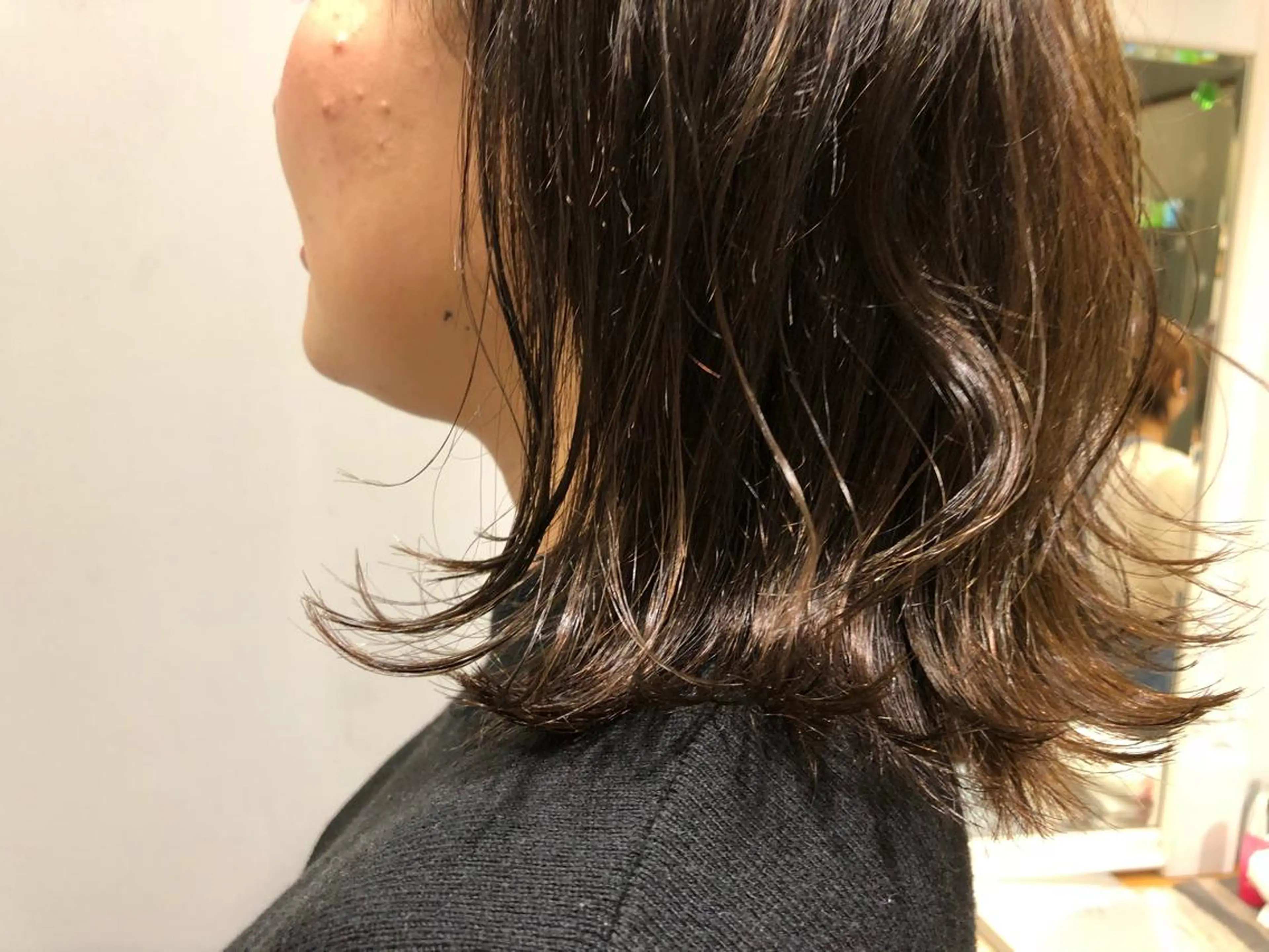 セミロング カラー レイヤーカット✂️ 横浜No1♡下鳥翔子のヘアスタイル