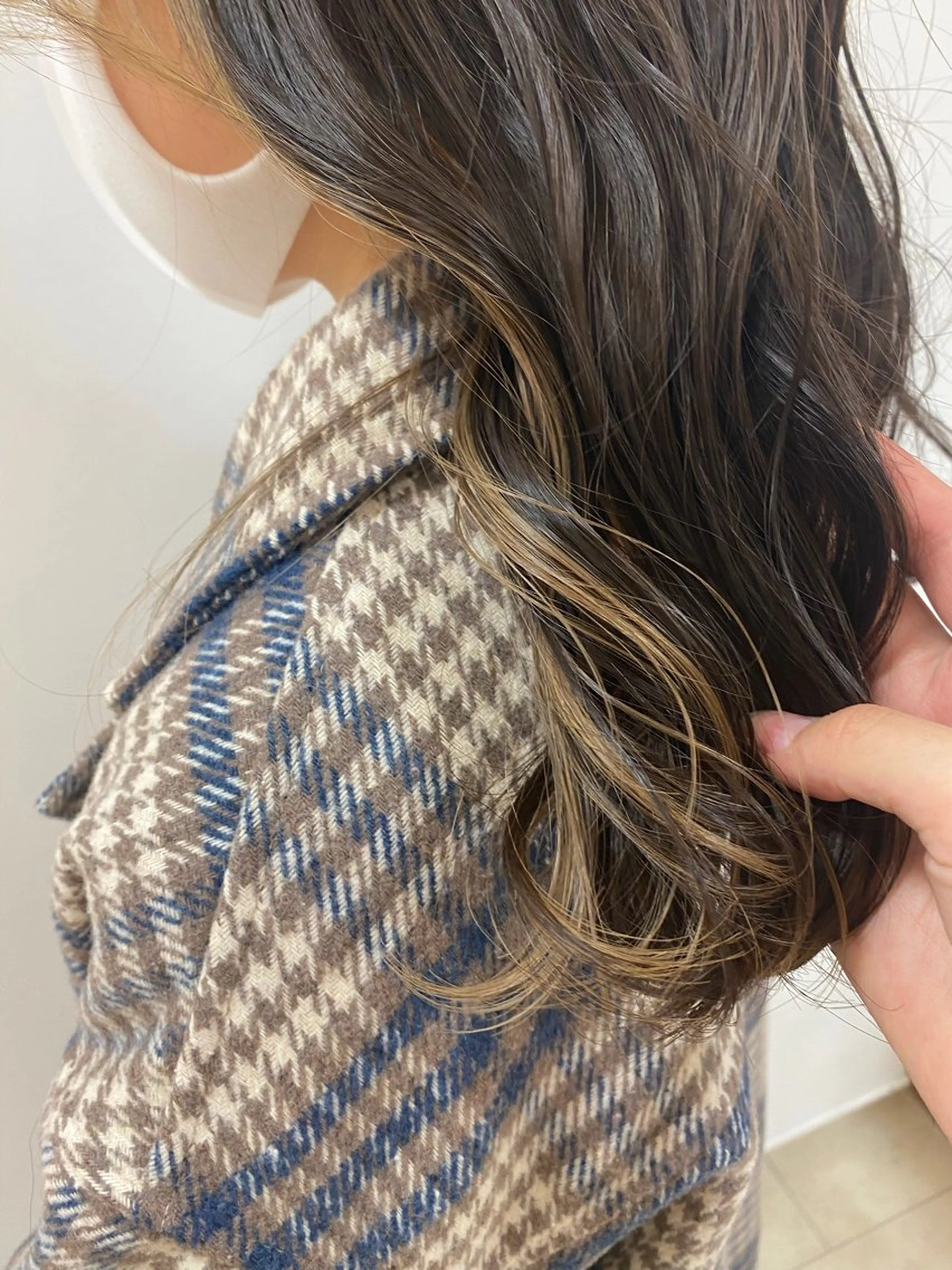 セミロング カラー イヤリングカラー ブリーチ✨/似合わせ カラー🎀/Yuzuのヘアスタイル