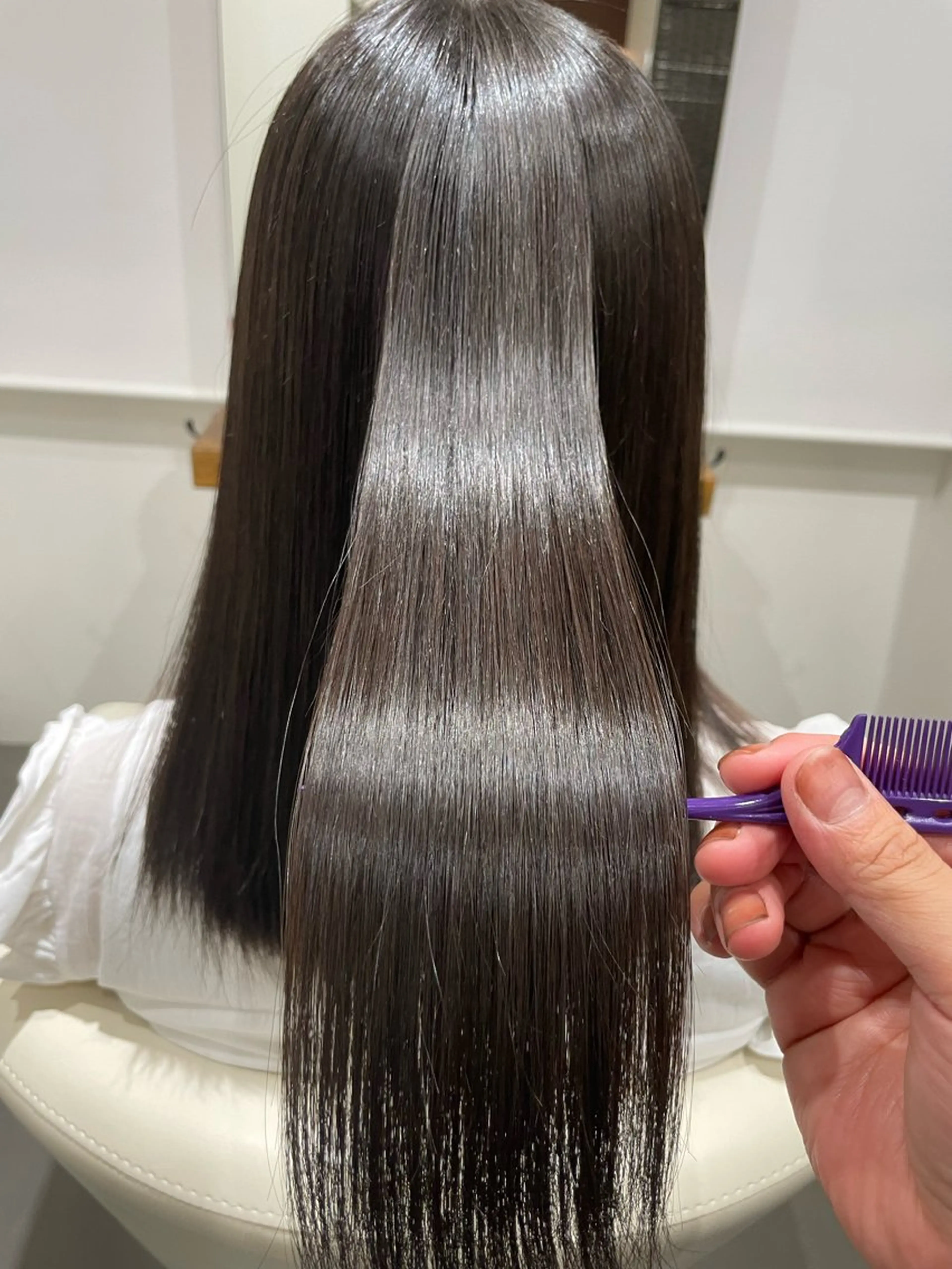 セミロング パーマ 縮毛矯正 トリートメント 🎨 SHIORI🥀のヘアスタイル